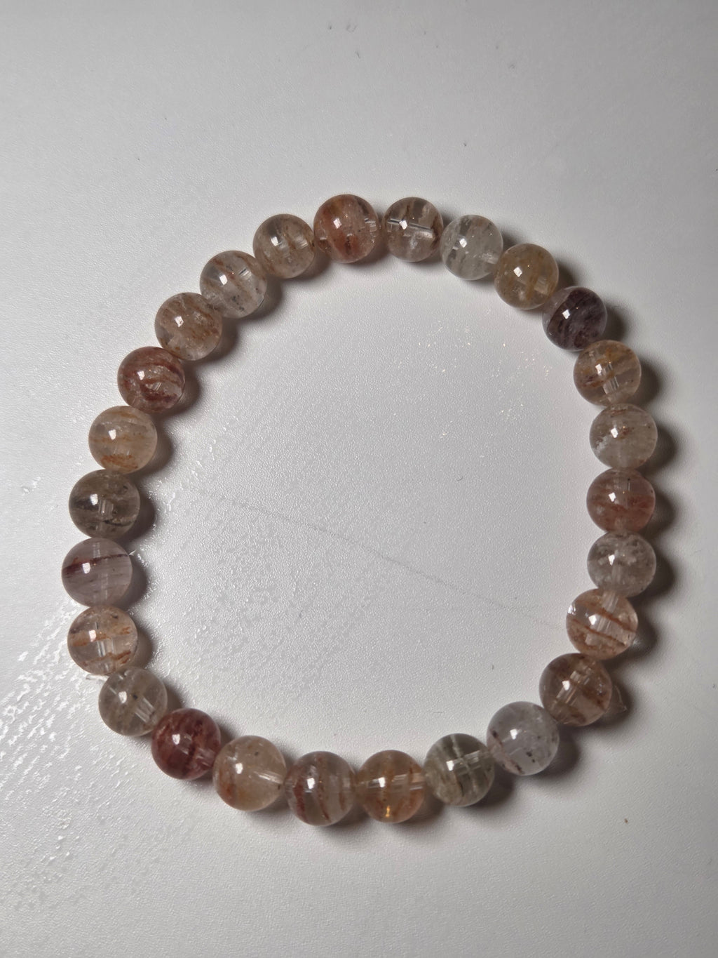 Thousand layers garden quartz crystal bracelet