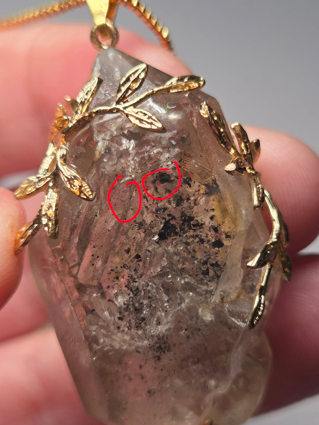 Enhydro crystal  handmade  necklace