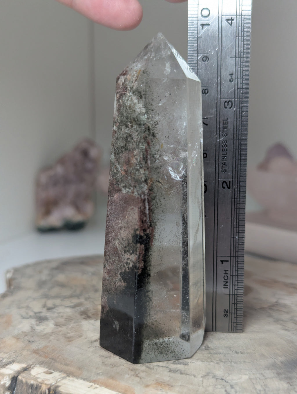 Grade AAA Garden quartz crystal tower