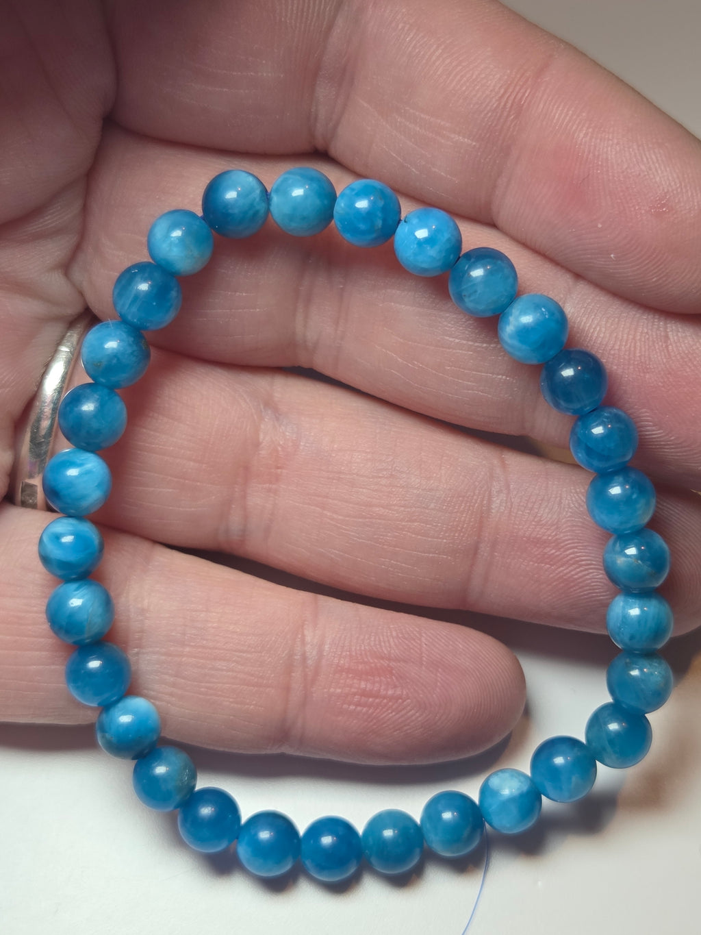 Apatite crystal bracelet