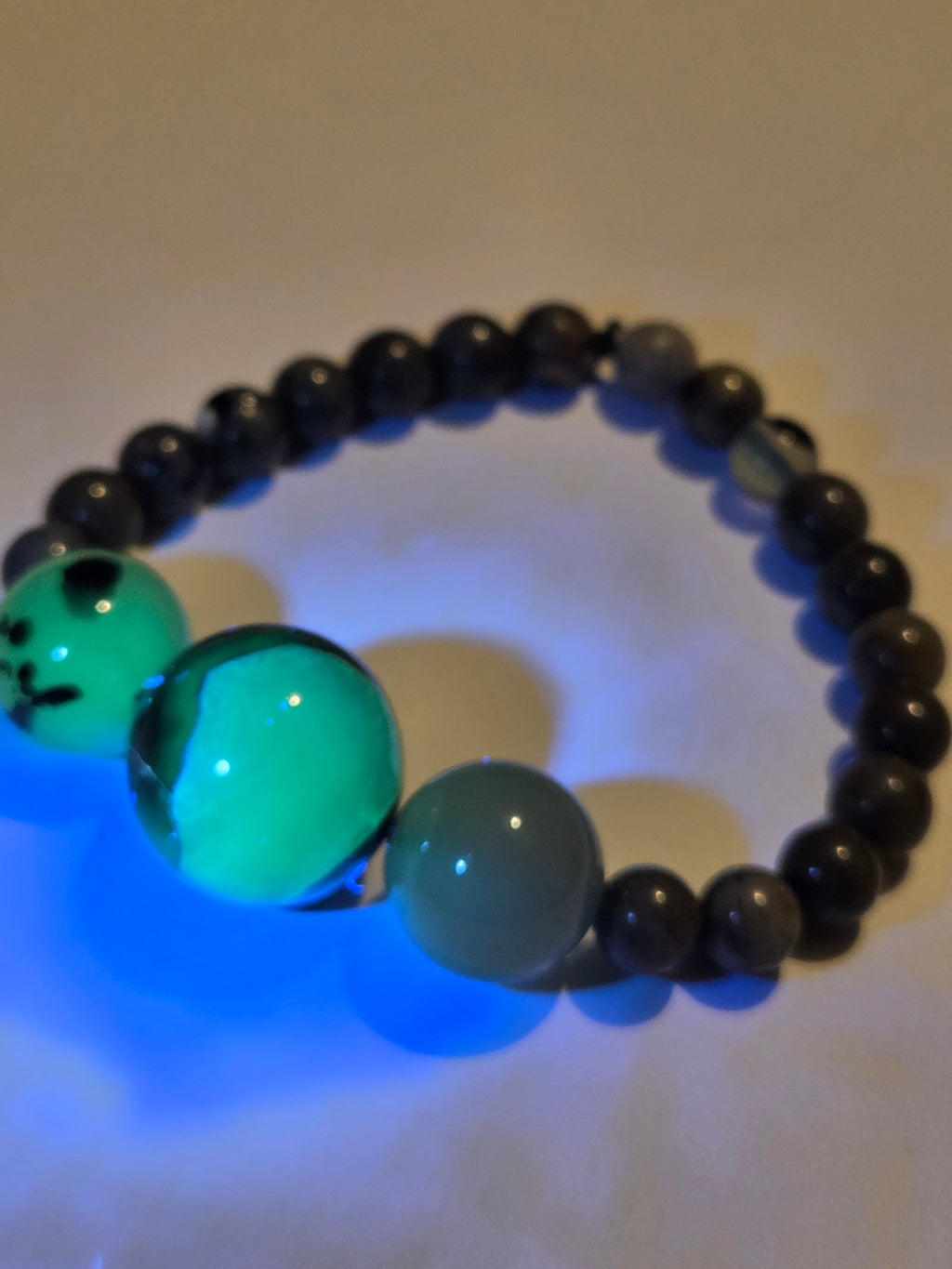 Volcano Agate crystal bracelet