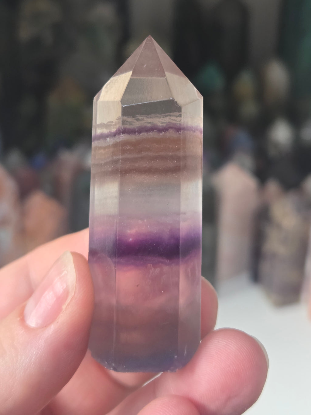 Flourite crystal tower