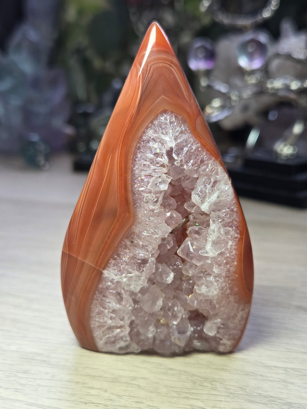 Carnelian duzy crystal tear drop