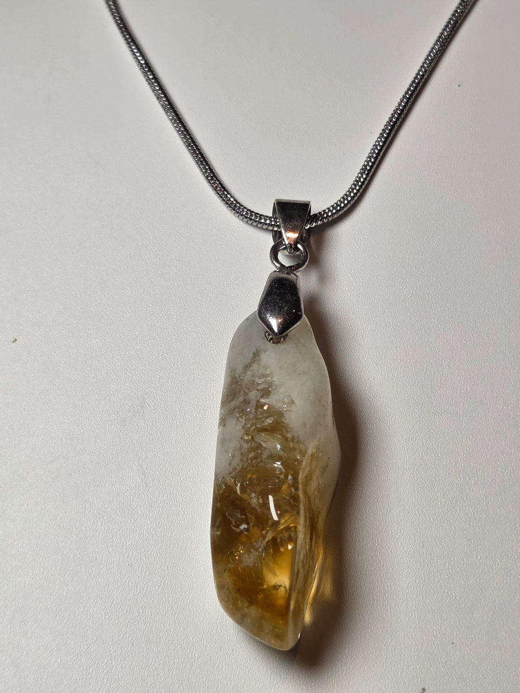 Citrein crystal handmade necklace