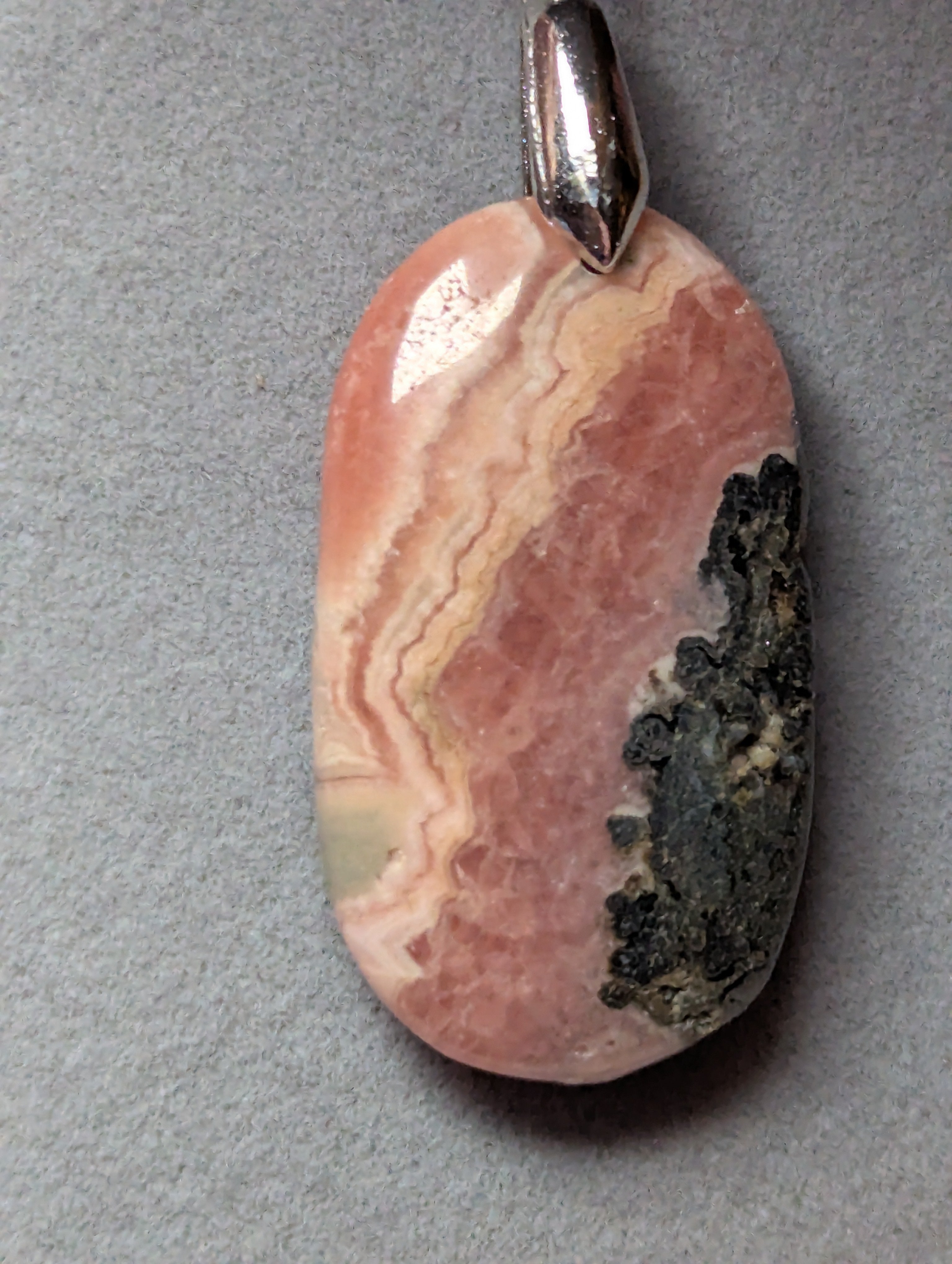 Rhodcrosite crystal handmade necklace