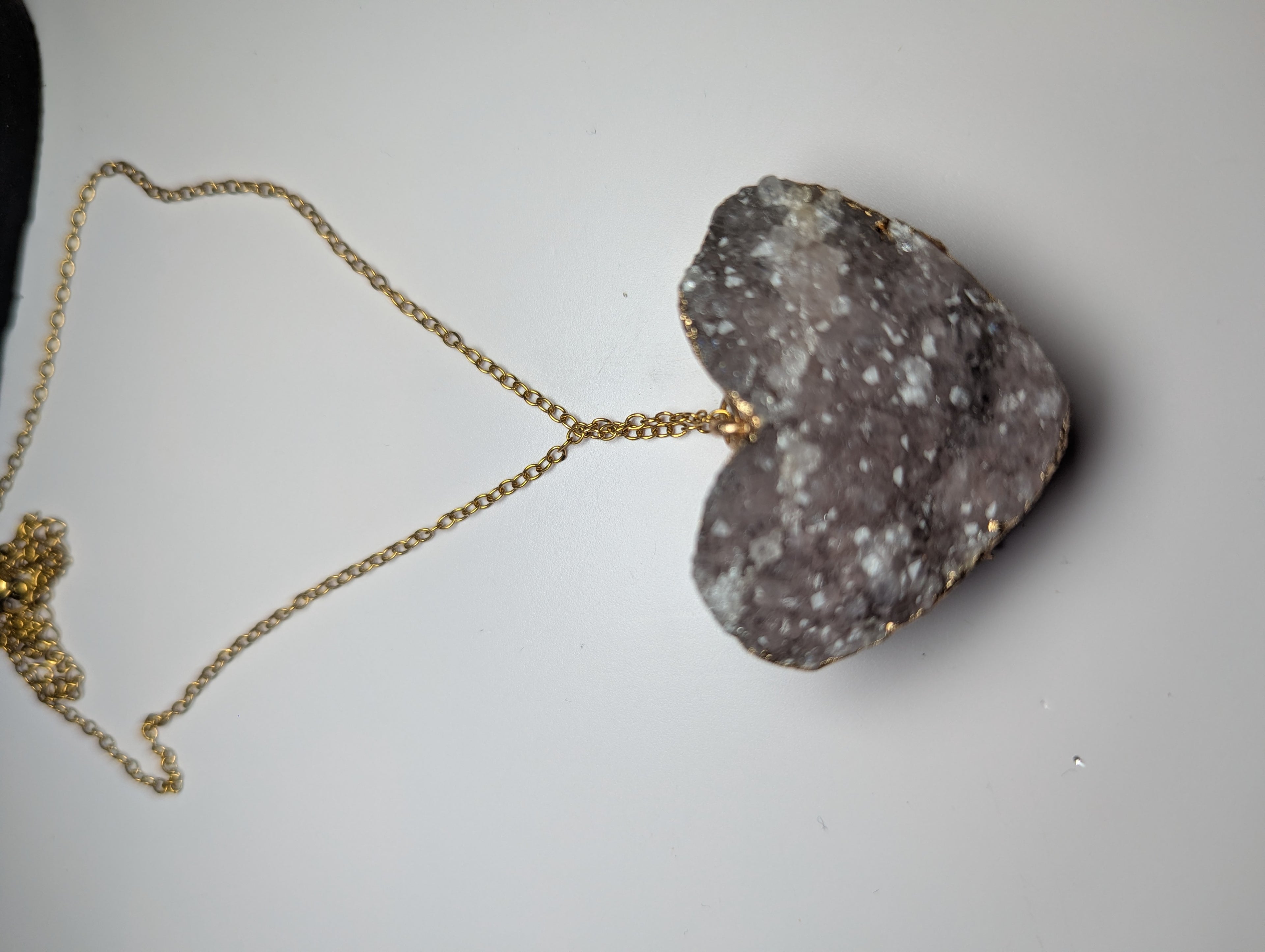 Amethyst crystal necklace