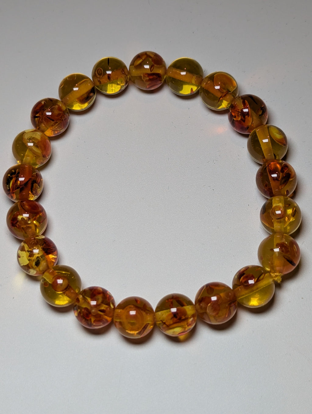 Amber genuine beads bracelet