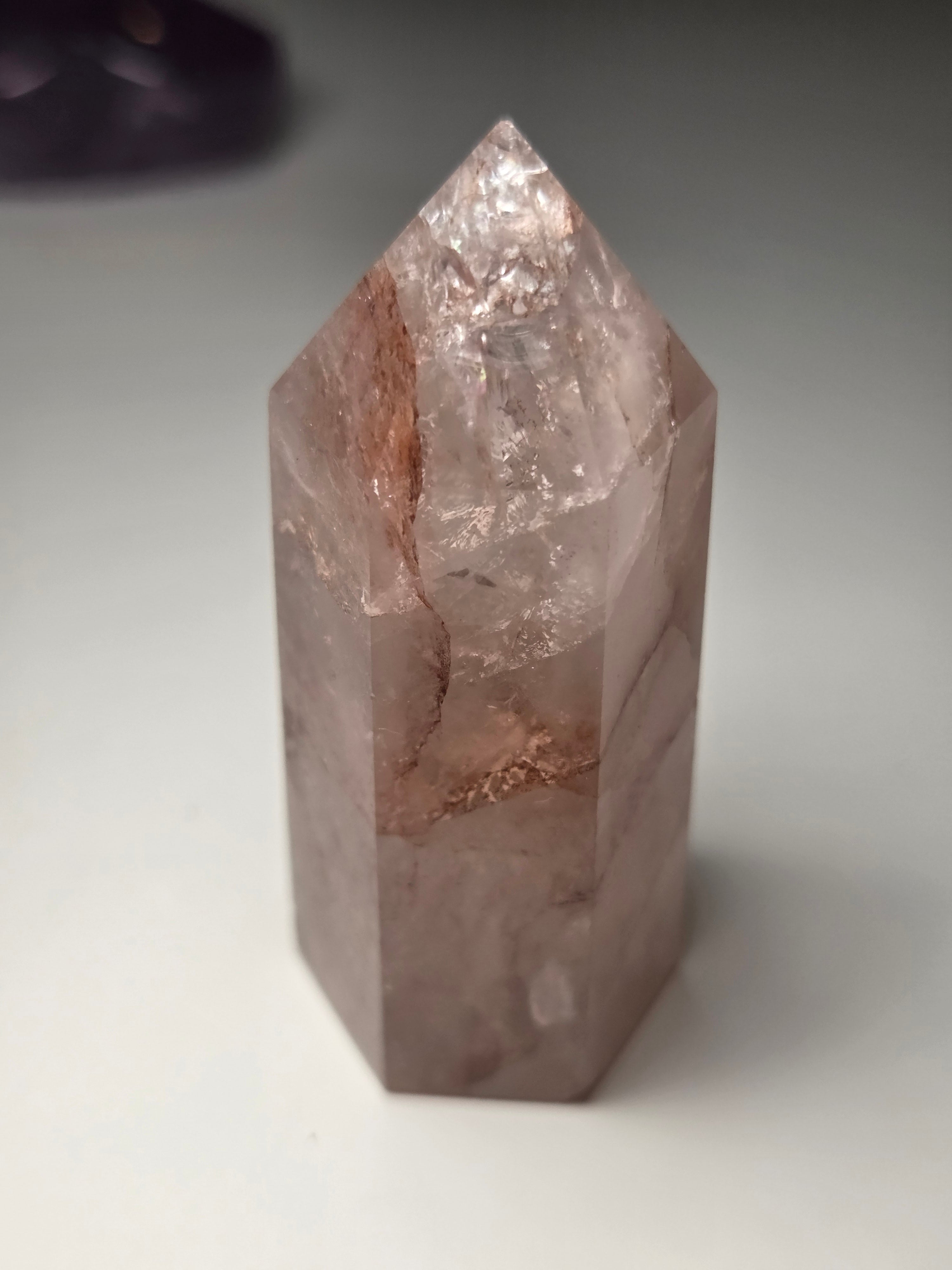 Fire quartz crystal tower