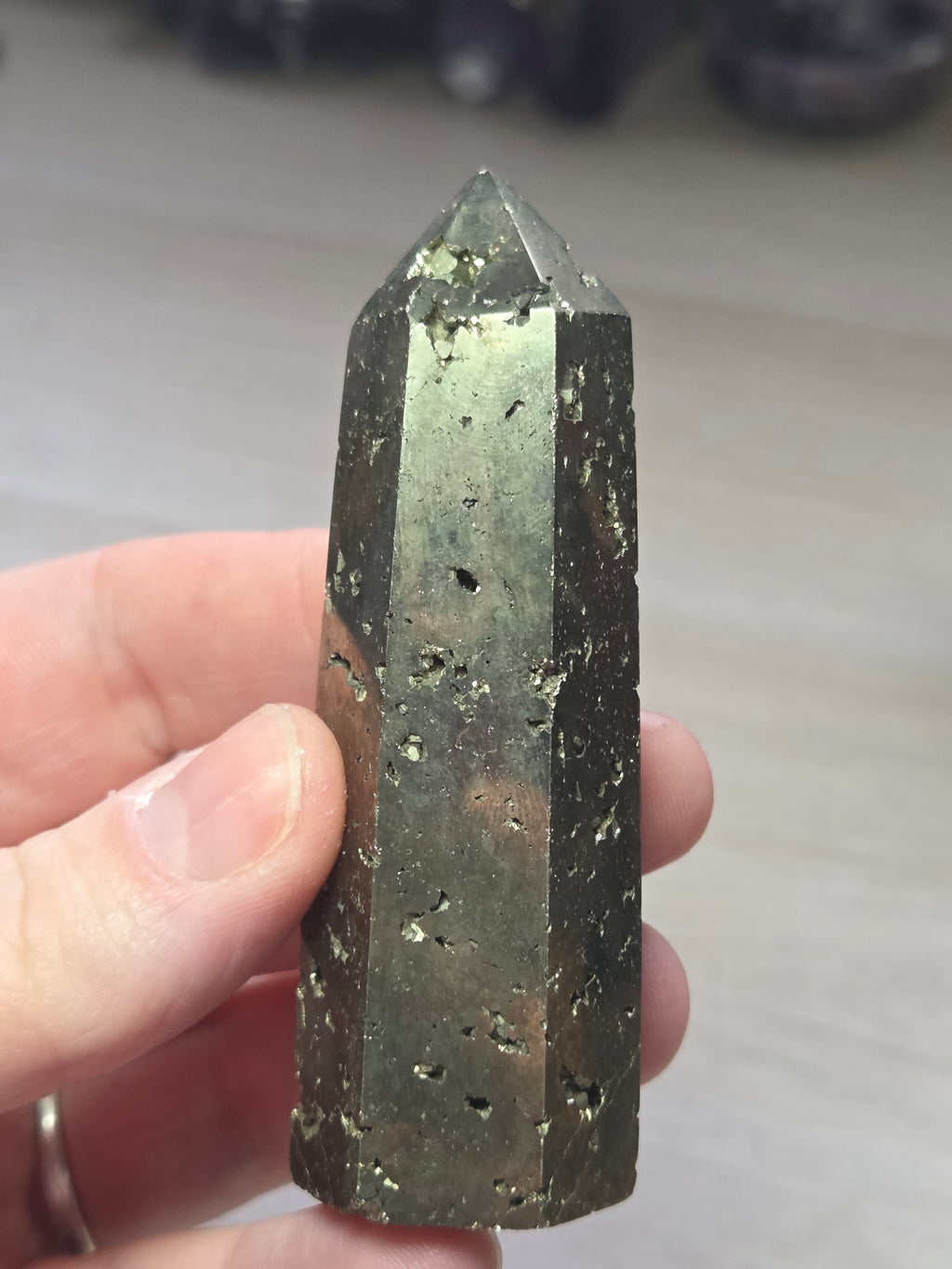 Pyrite crystal tower