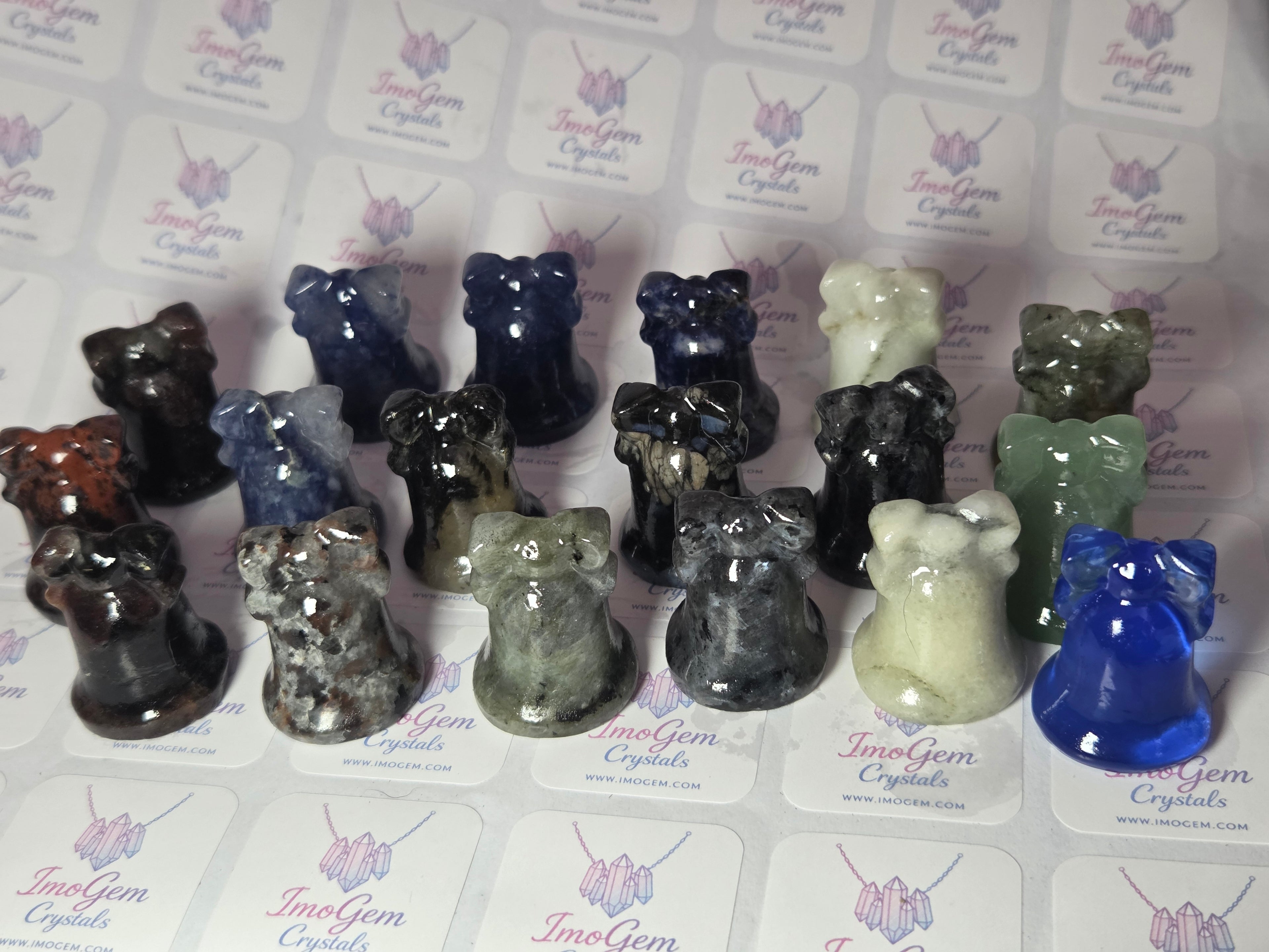 Crystal bell carving picked at random
