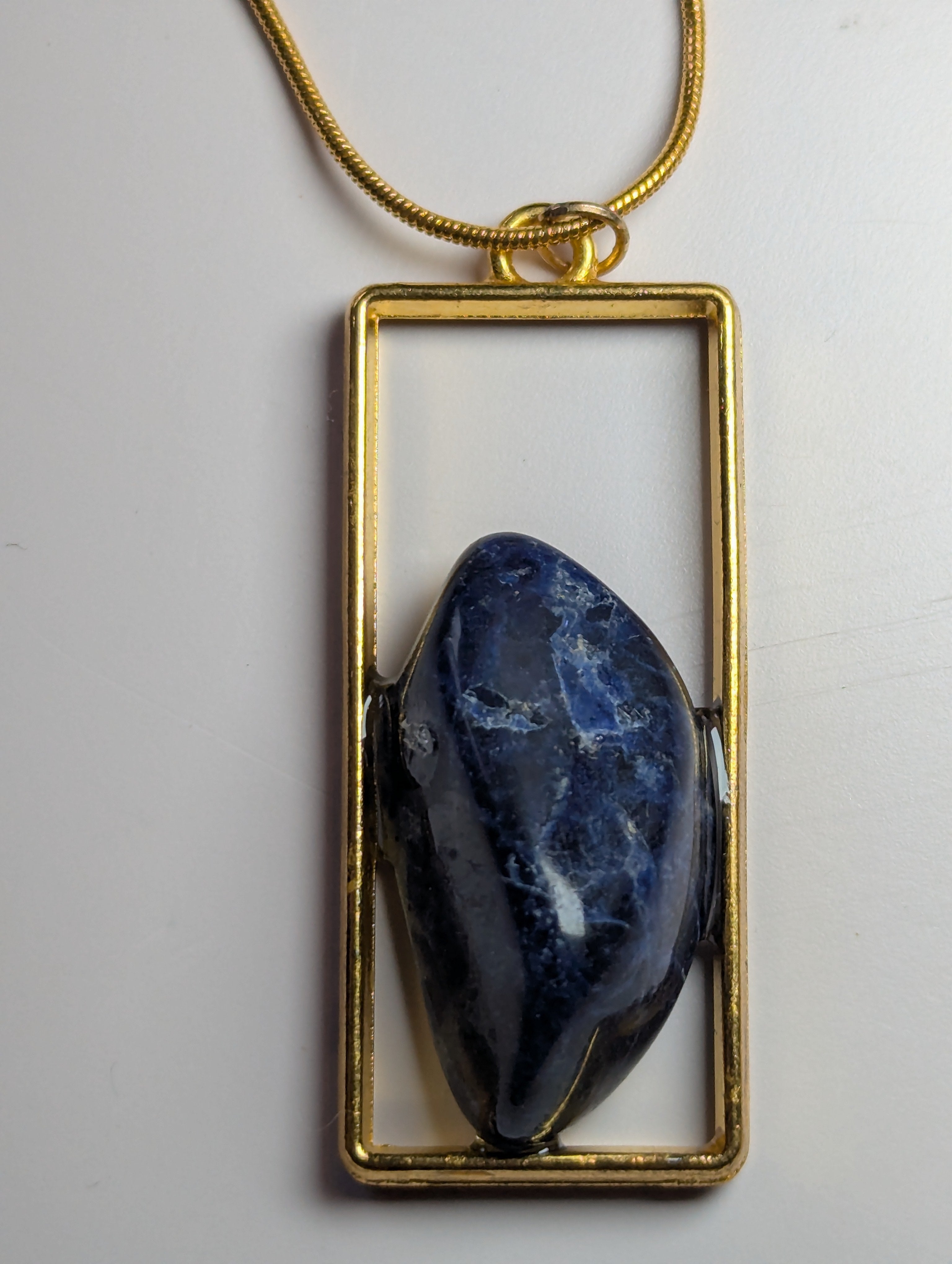 Sodalite crystal handmade necklace