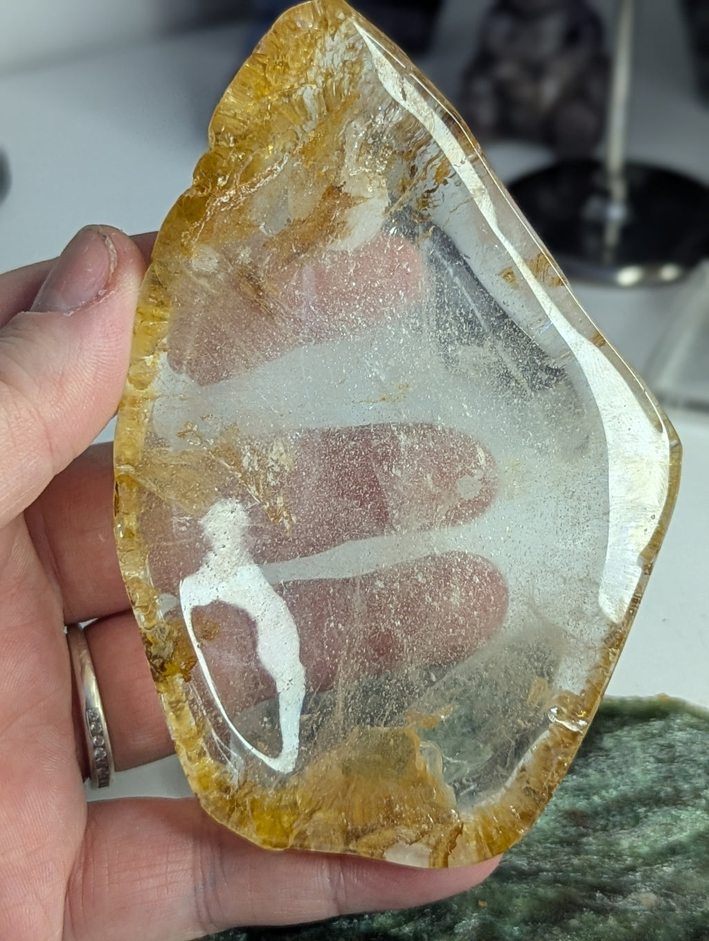 Golden healer crystal bowl