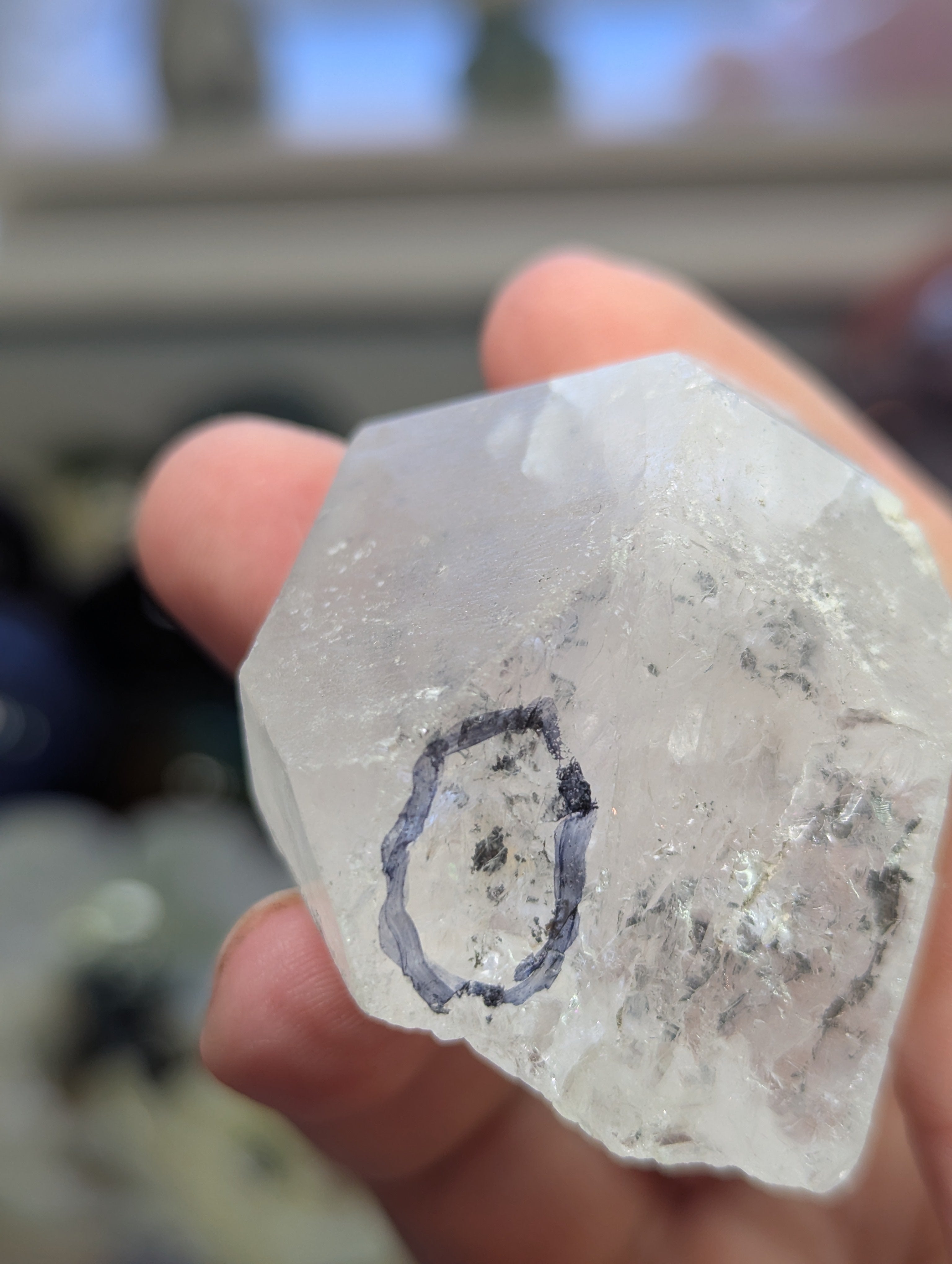 Amazing enhydro crystal specimen