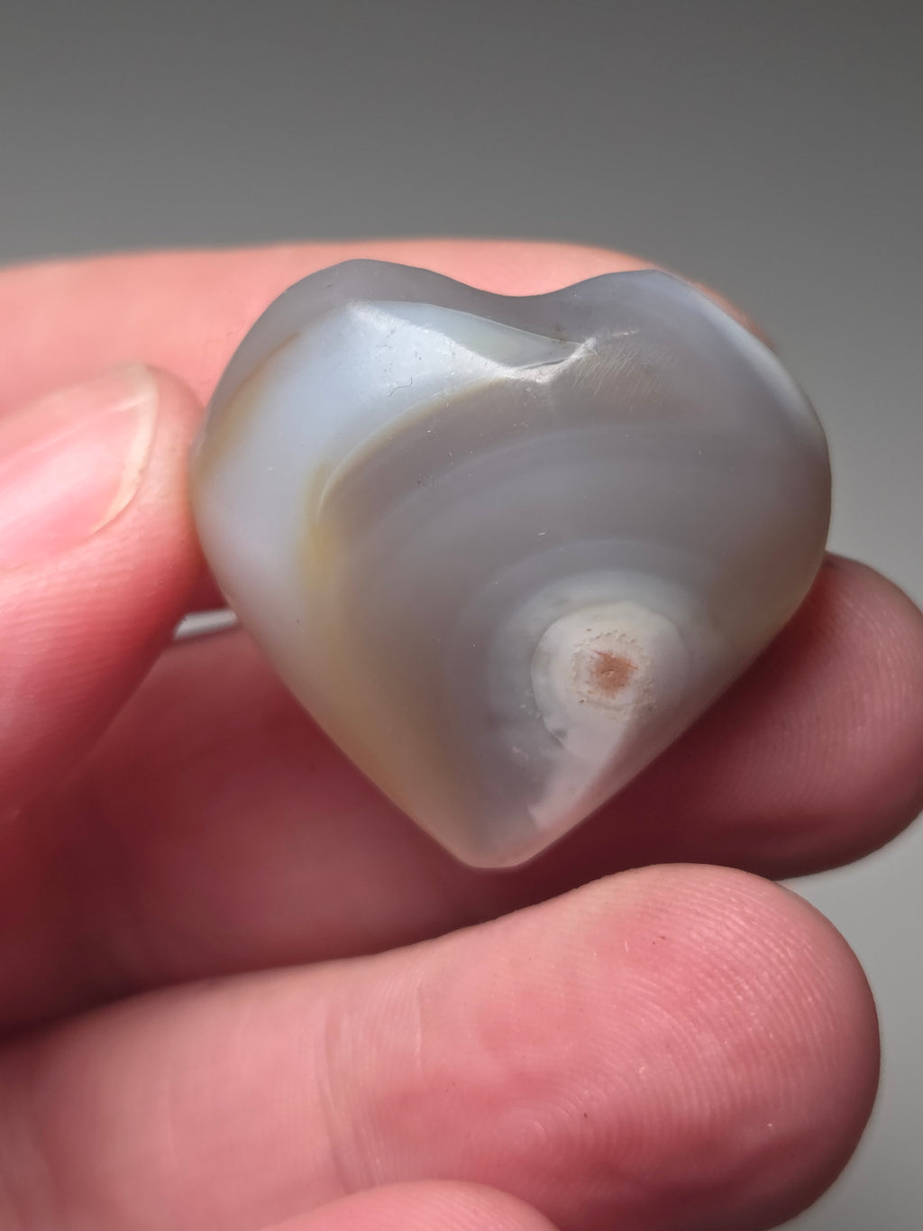 Orca Agate crystal heart carving