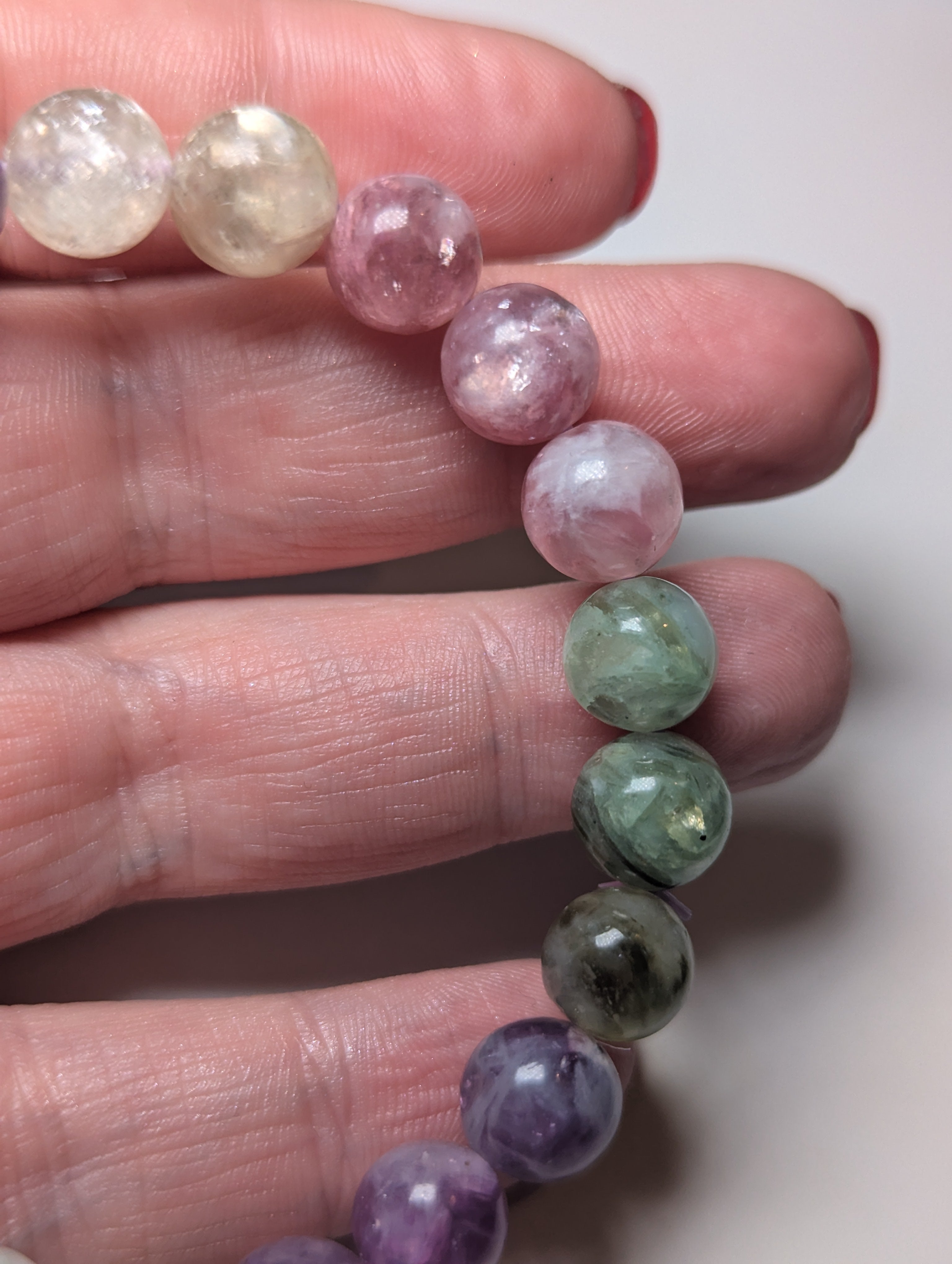Grade AAAA Flashy Tourmaline crystal bracelet