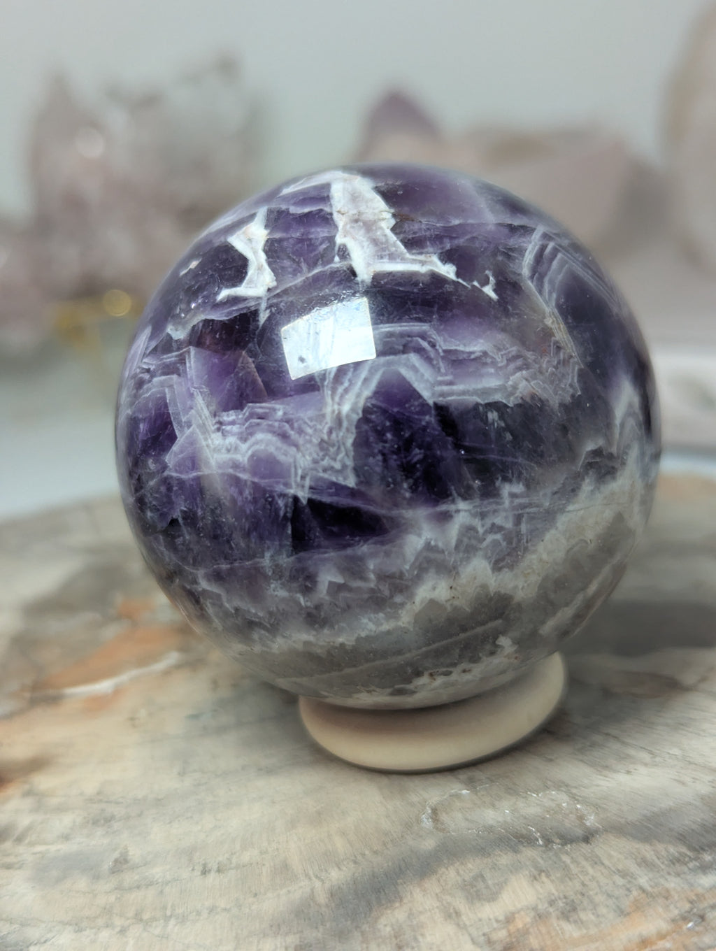 Dream Amethyst crystal sphere