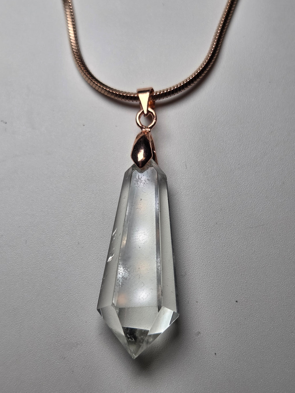 Grade AA Quartz crystal Necklace