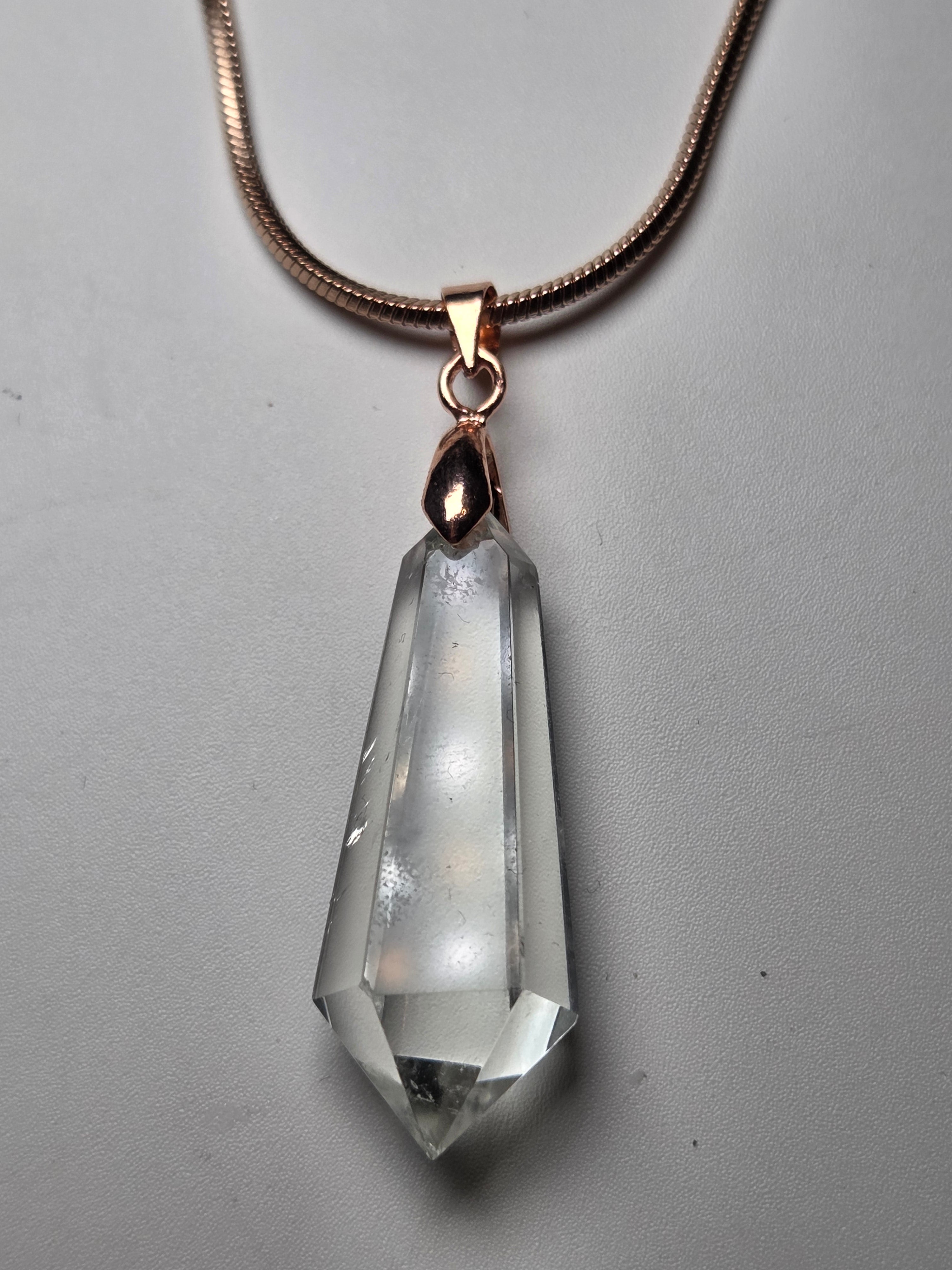 Grade AA Quartz crystal Necklace