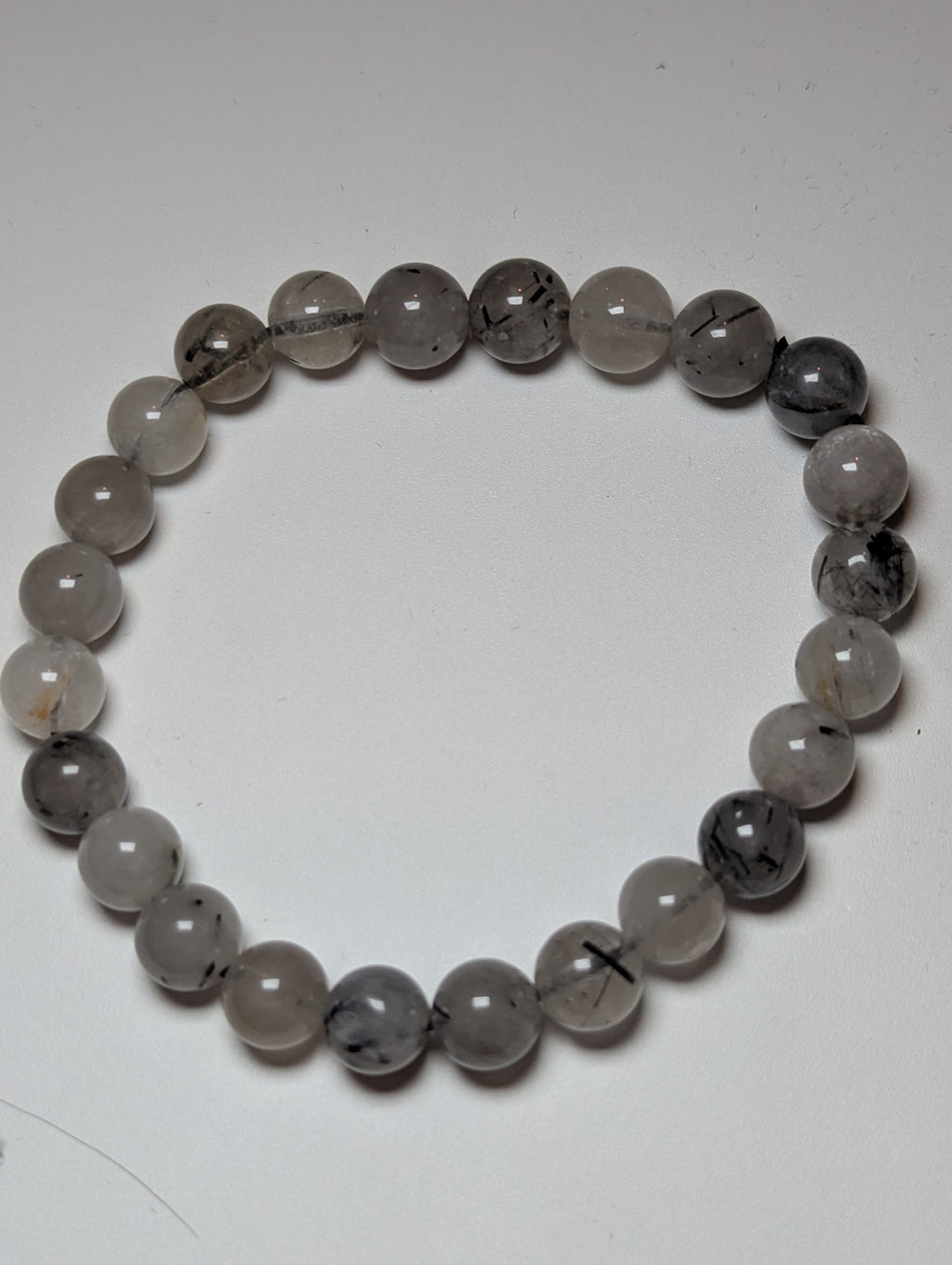 Black Rutile crystal bracelet