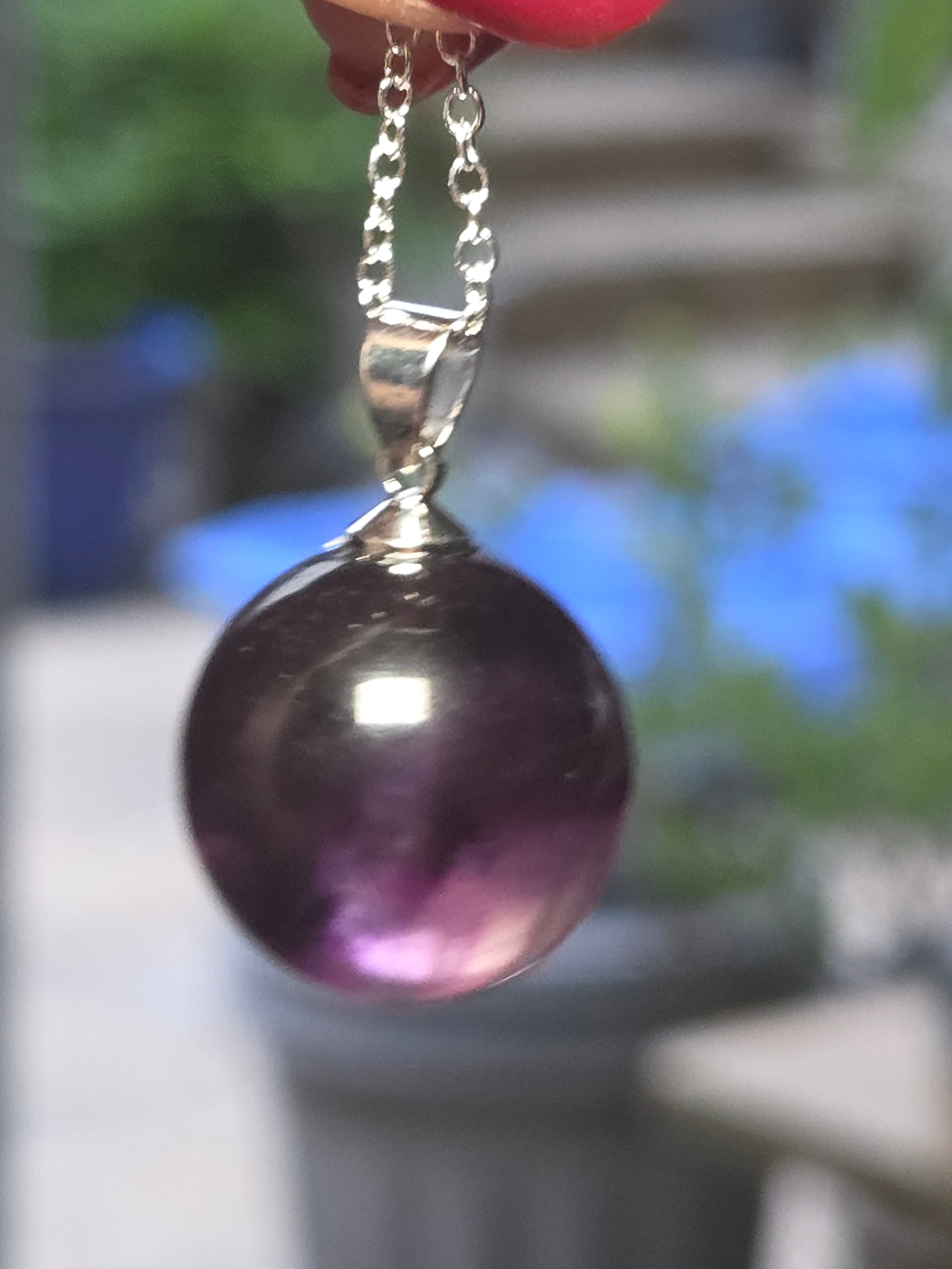 S925 Crystal  sphere necklace