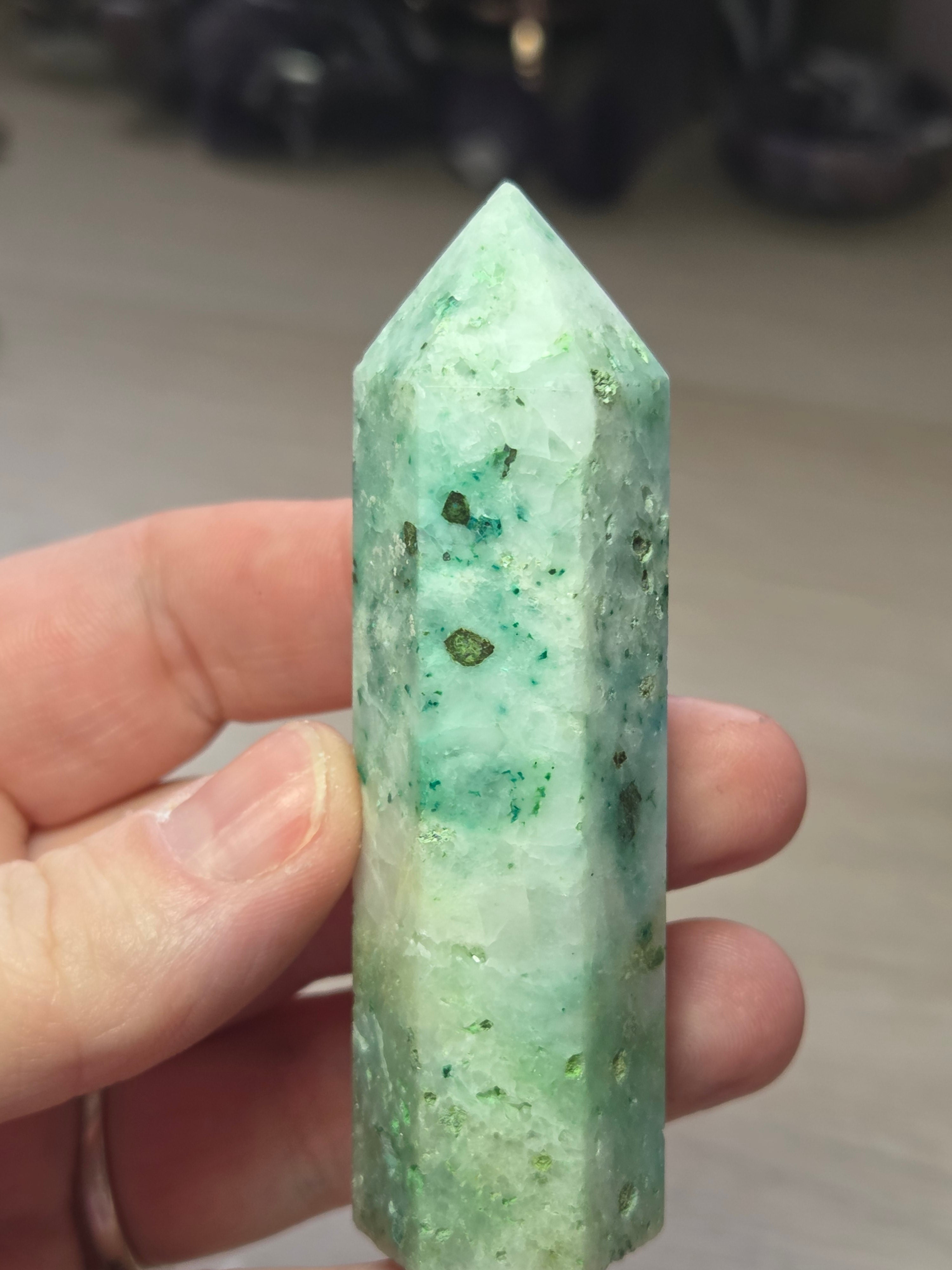 Phoenix crystal tower carving