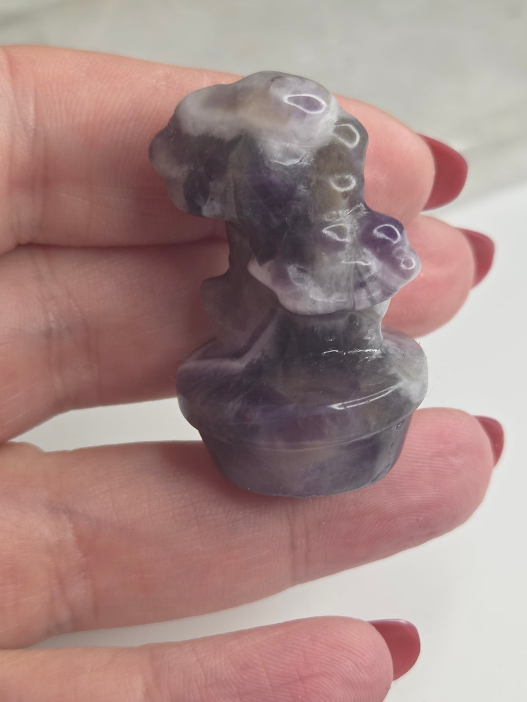 Dream Amethyst crystal flower  in pot