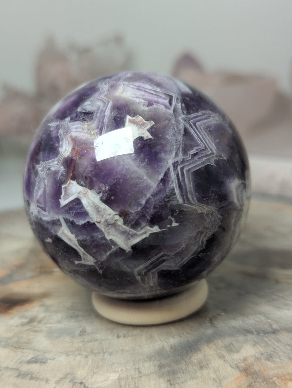 Dream Amethyst crystal sphere