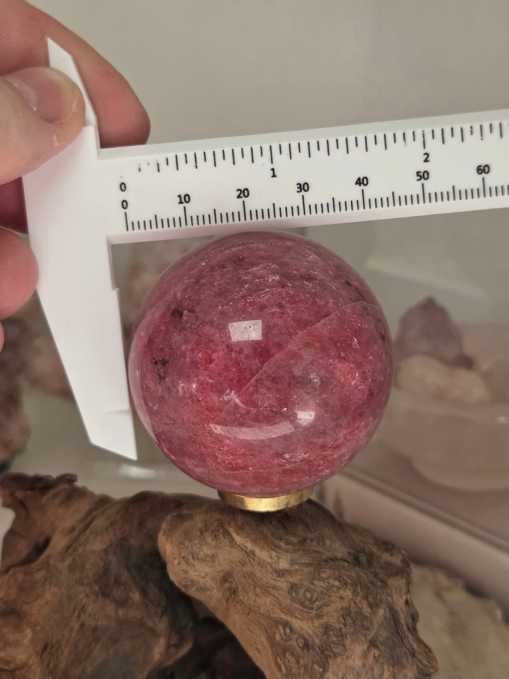 Grade AAAA  Rhodonite crystal sphere