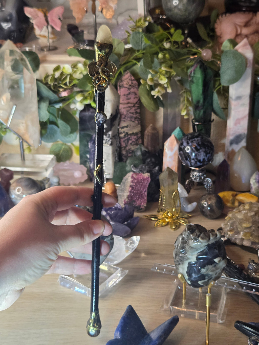 Crystal wand