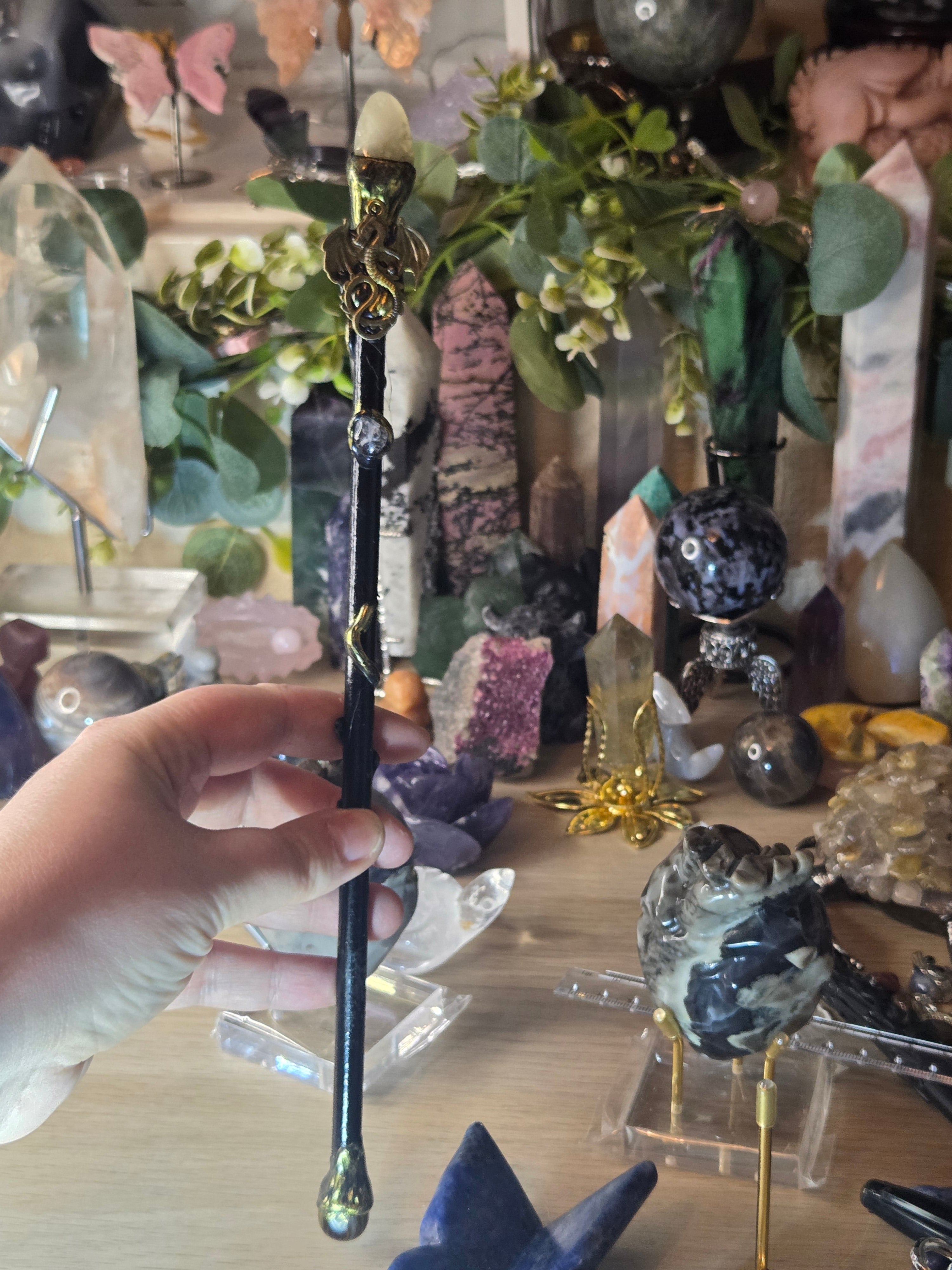 Crystal wand