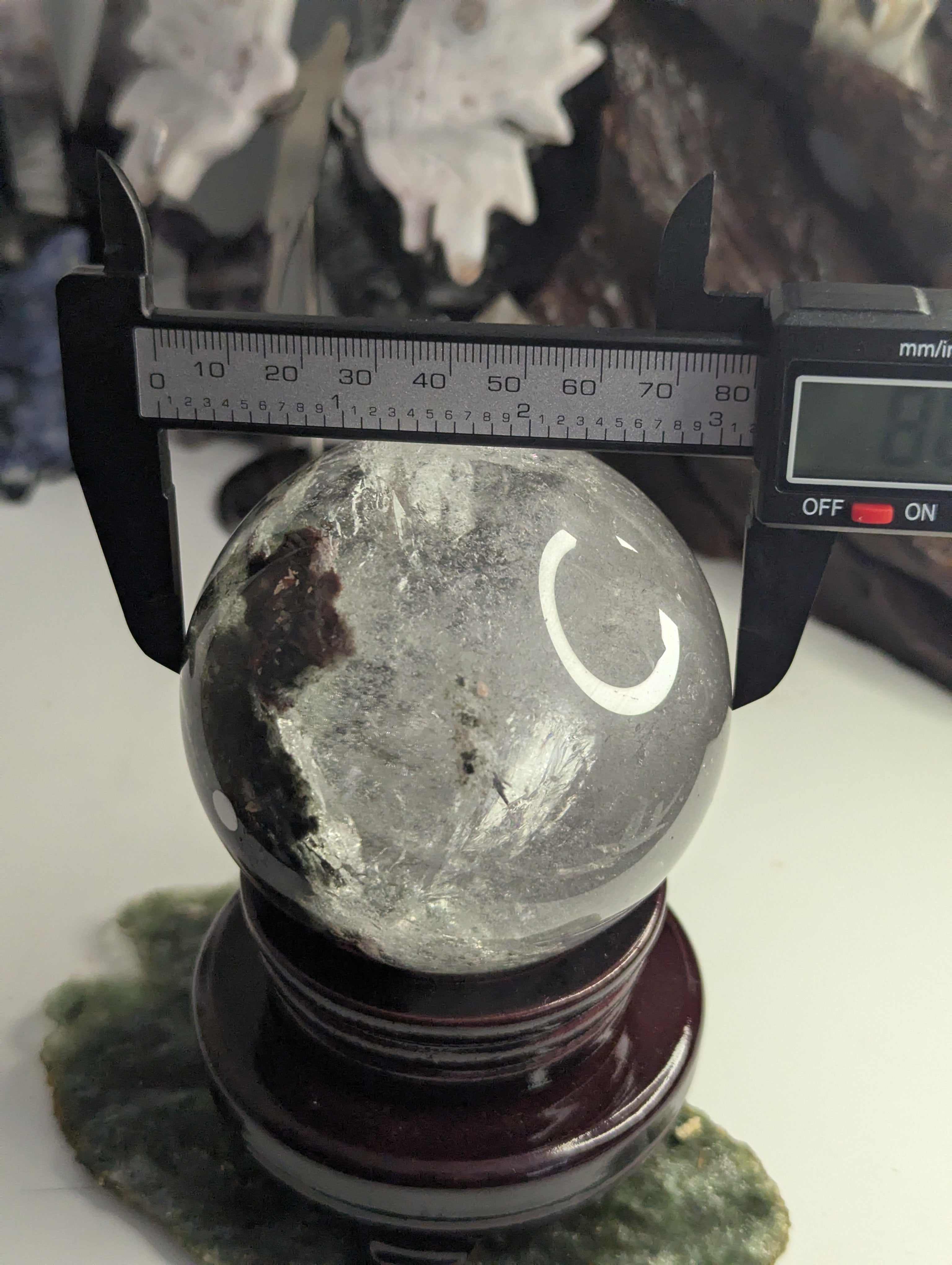 Amazing high Grade Garden quartz crystal sphere