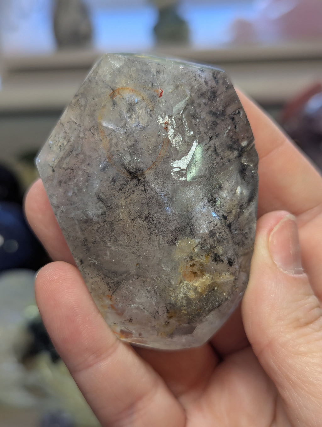 Enhydro crystal specimen