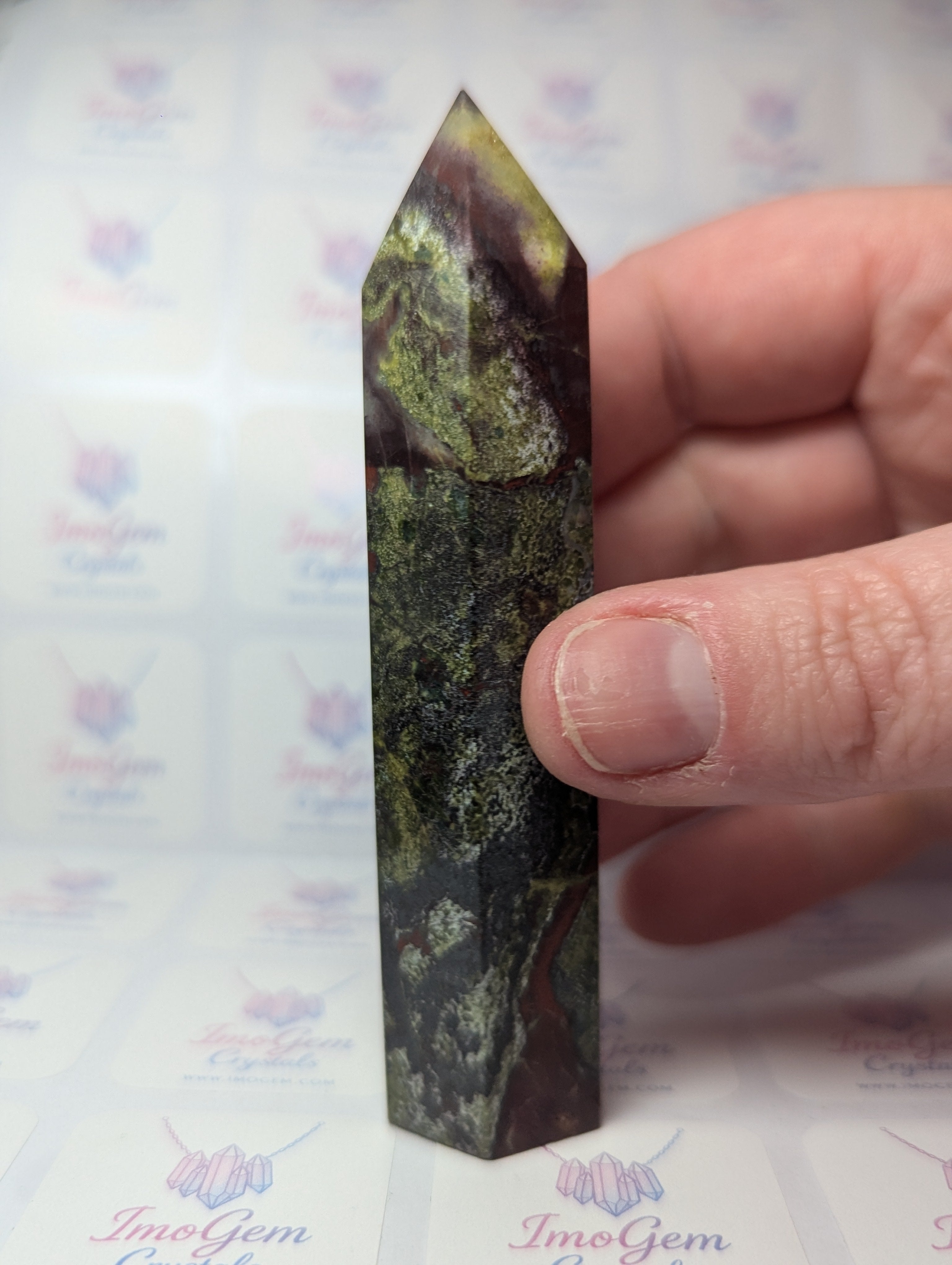 Dragon blood stone crystal tower