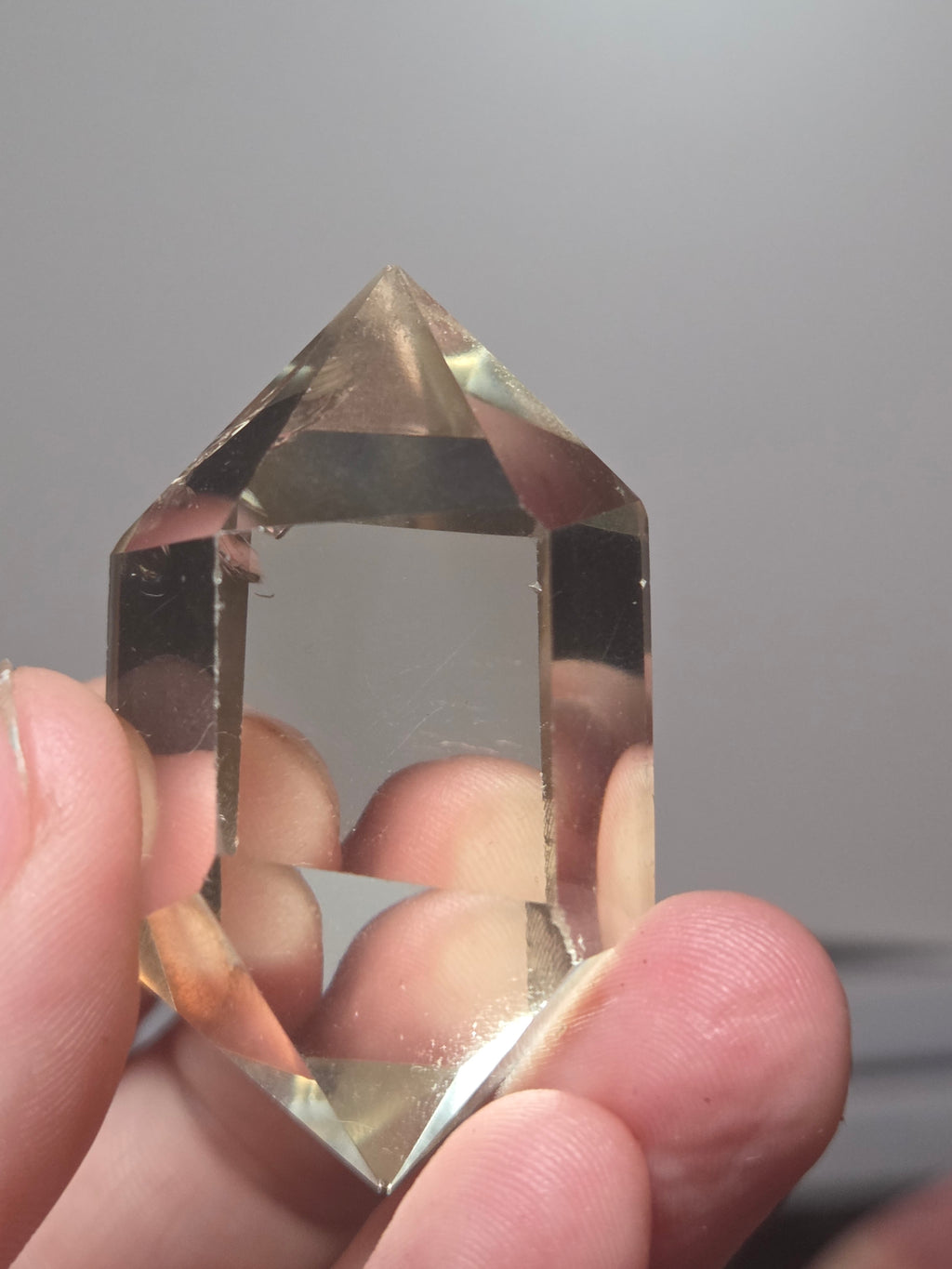 Natural Citrine crystal with rainbow DT