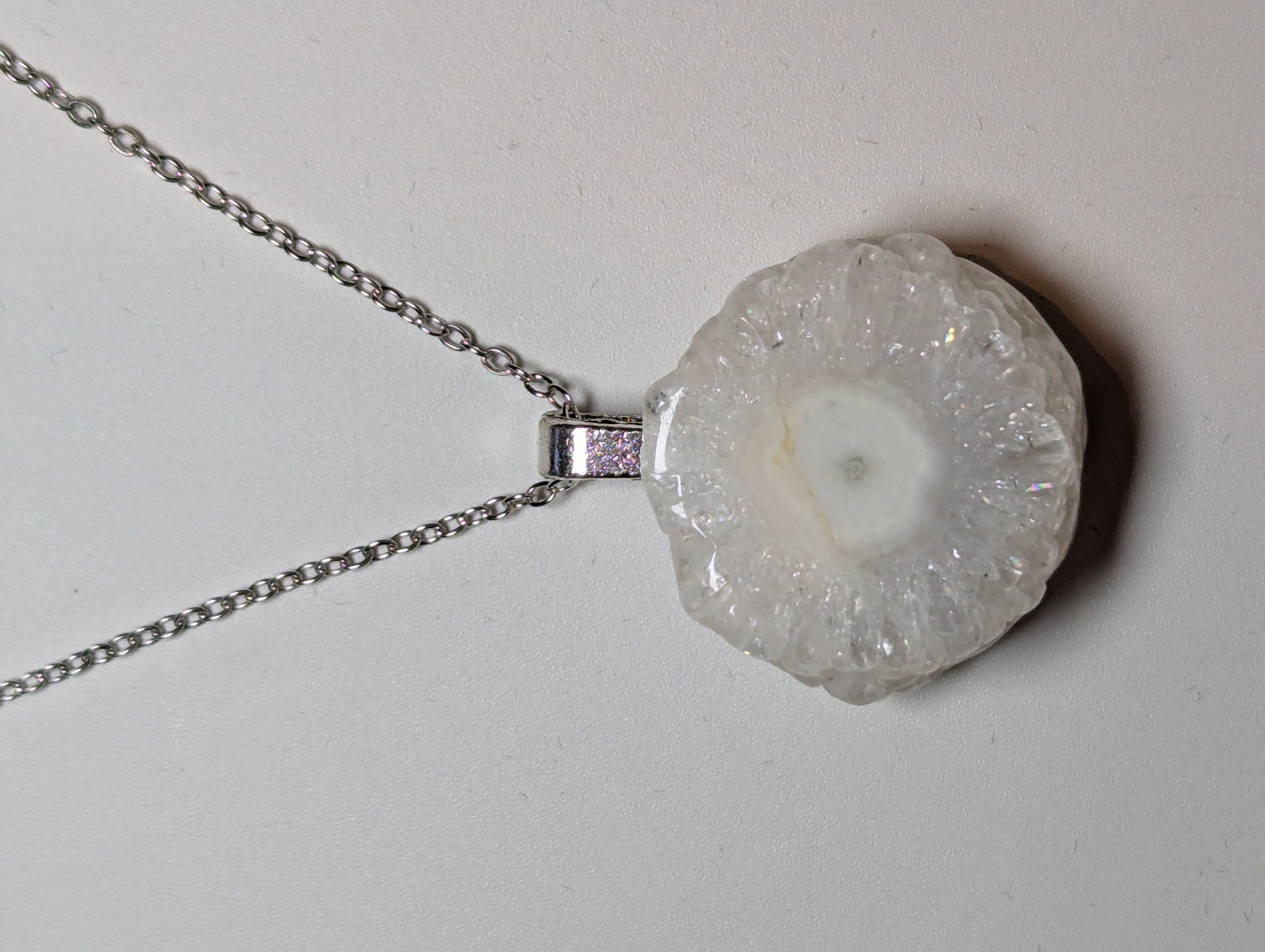 Solar Quartz crystal handmade necklace