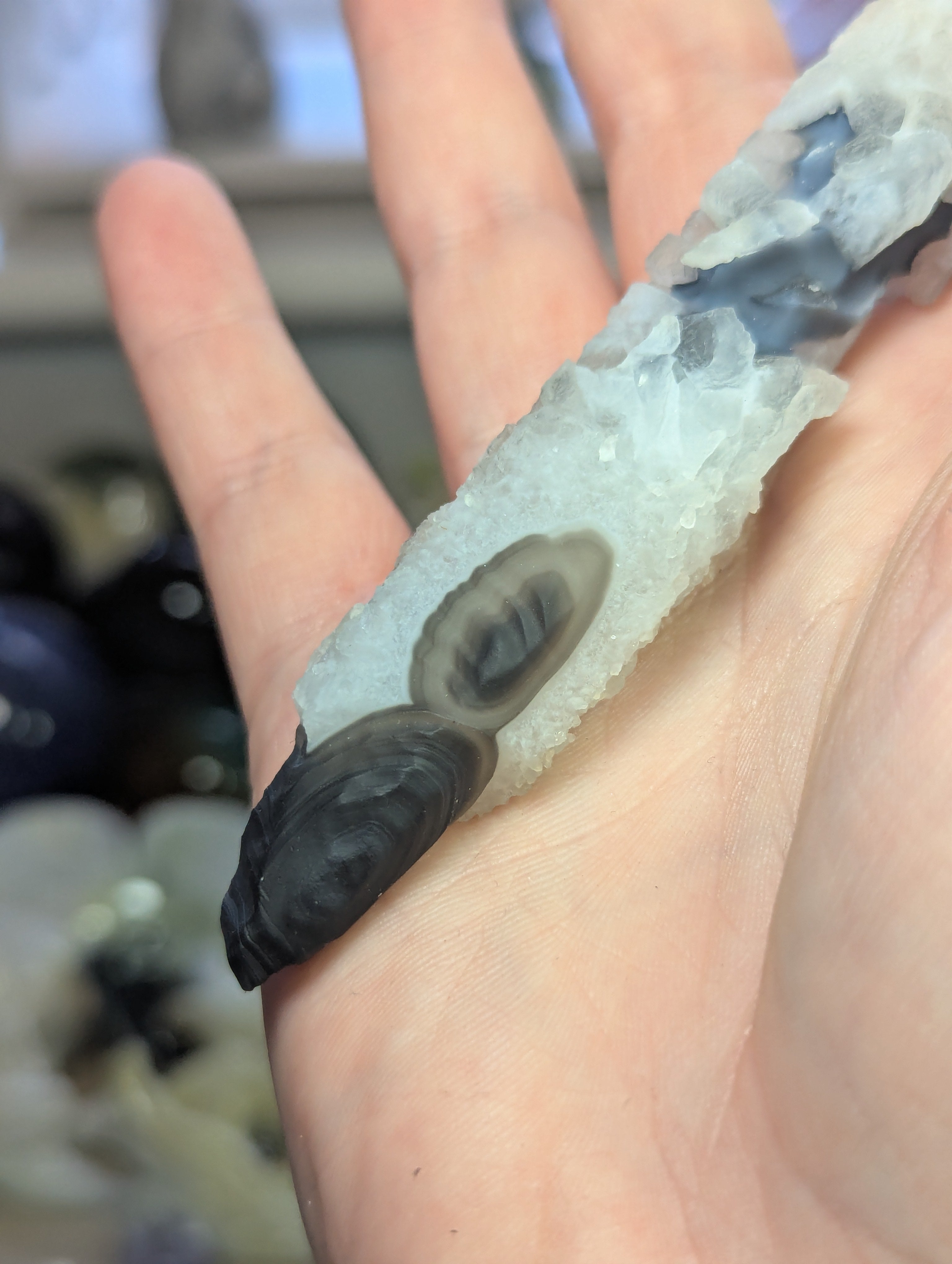 Gobi agate crystal wand