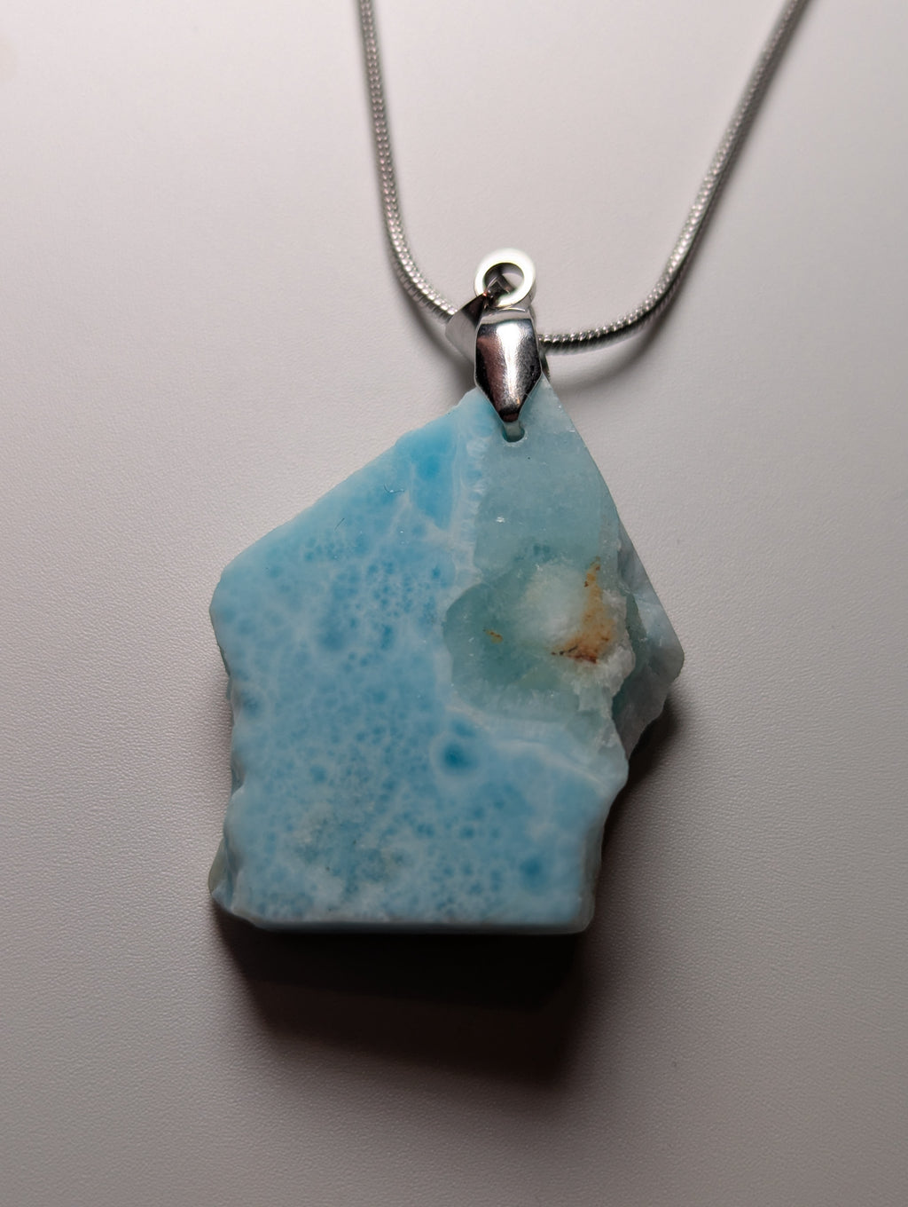 Larimar crystal handmade necklace
