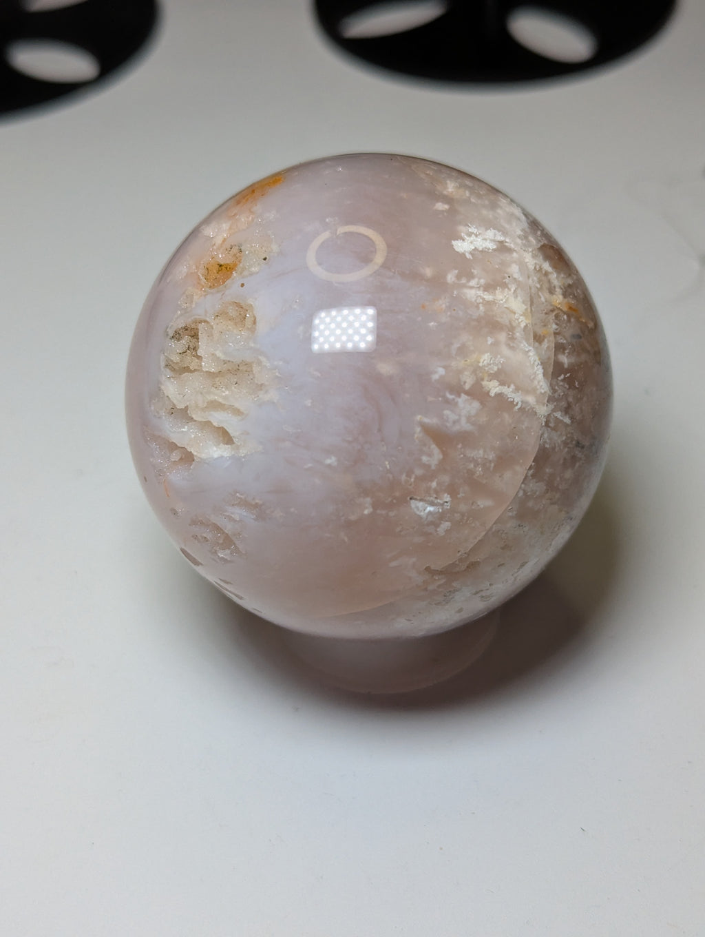 Pink Amethyst crystal sphere