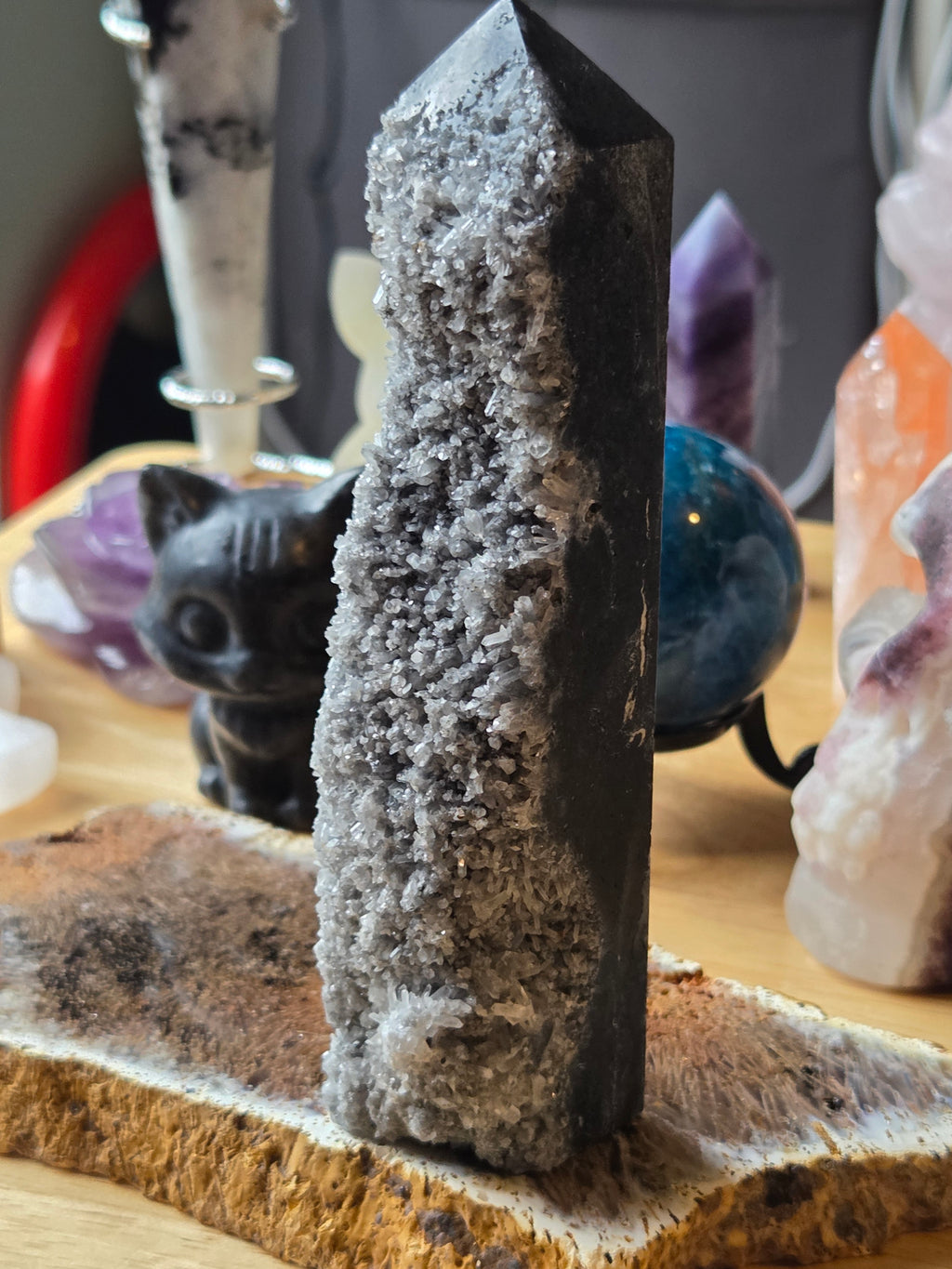New Quartz crystal cluster tower
