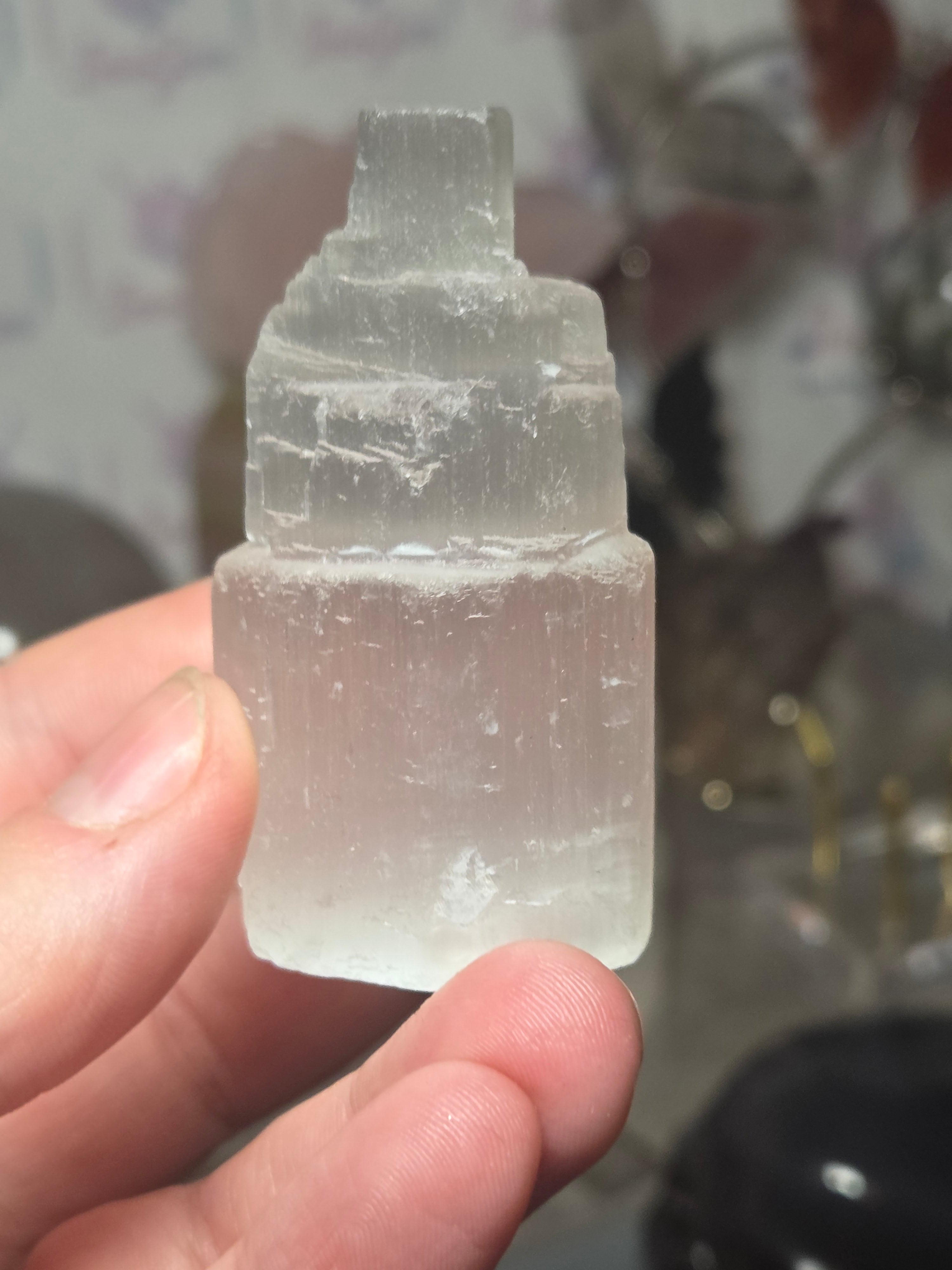 Selenite (sarin spar) crystal tower