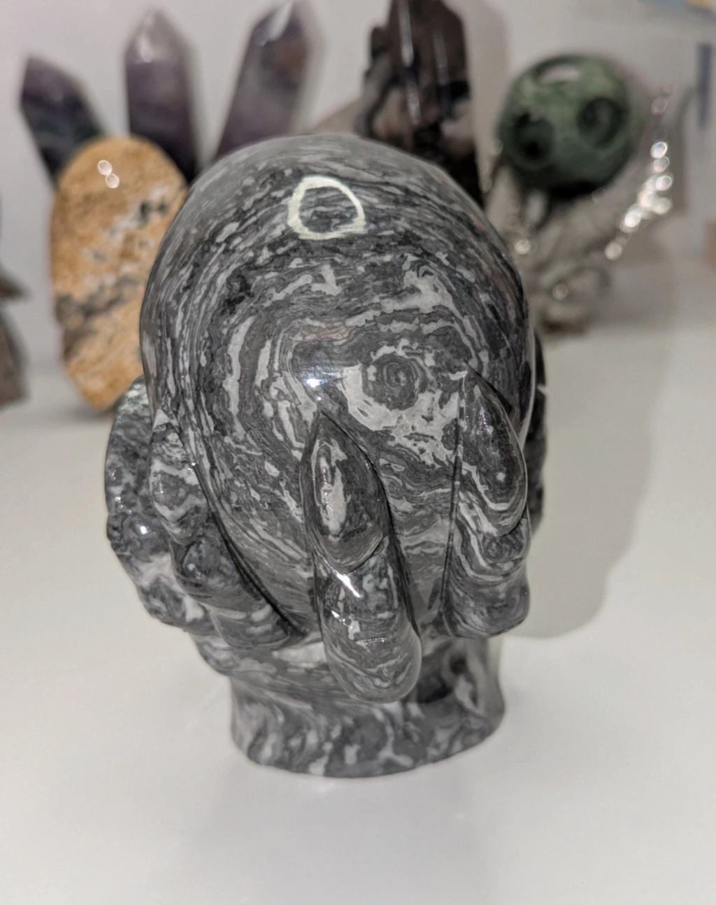 Picasso jasper skull and Claw