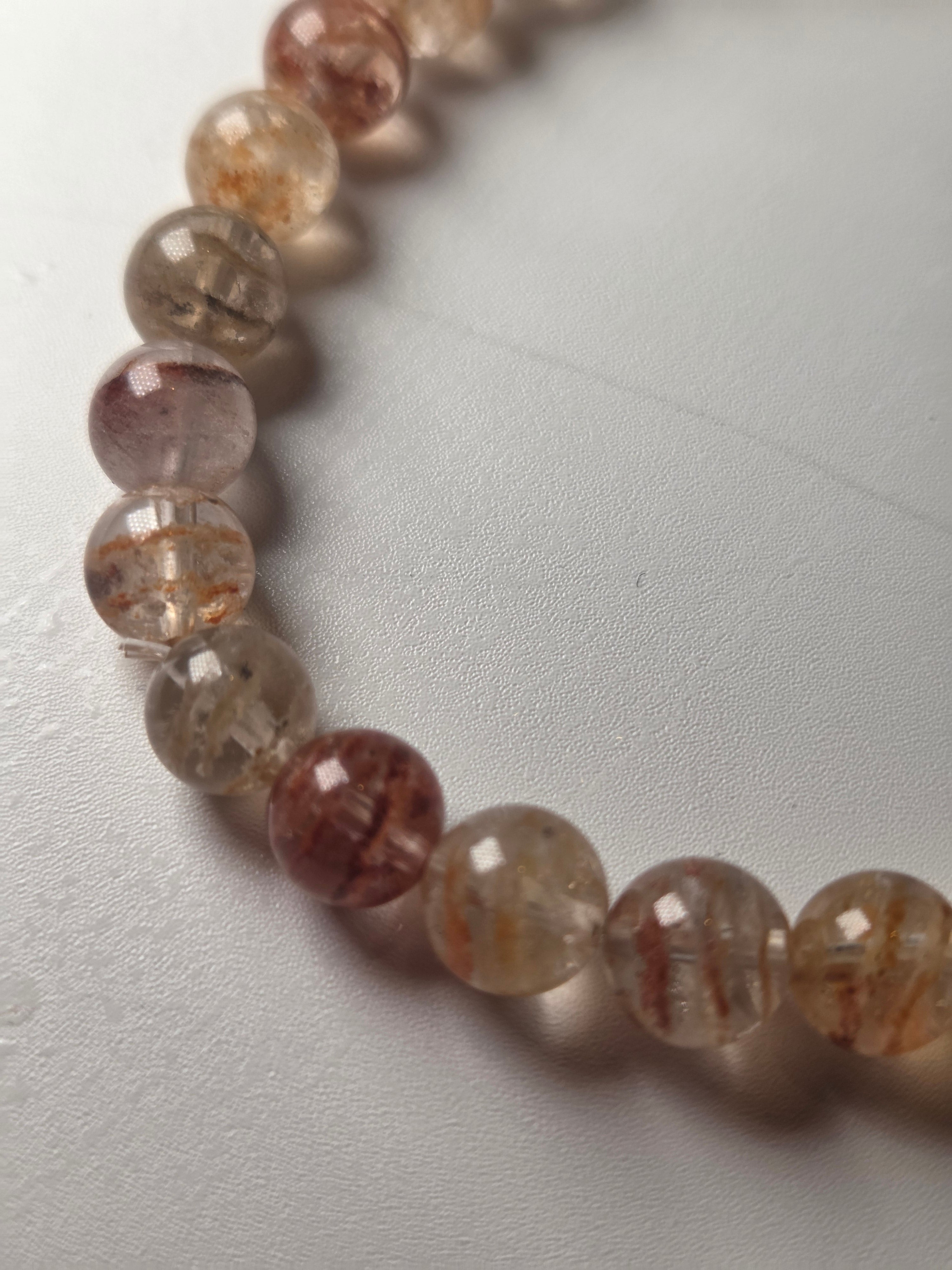 Thousand layers garden quartz crystal bracelet