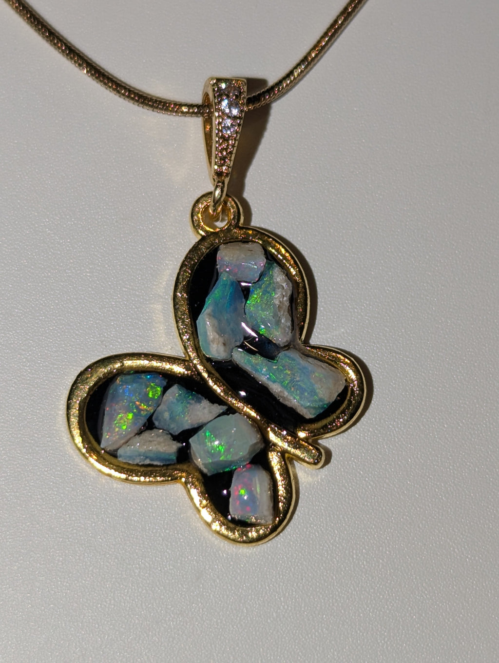 Australian opal handmade necklace
