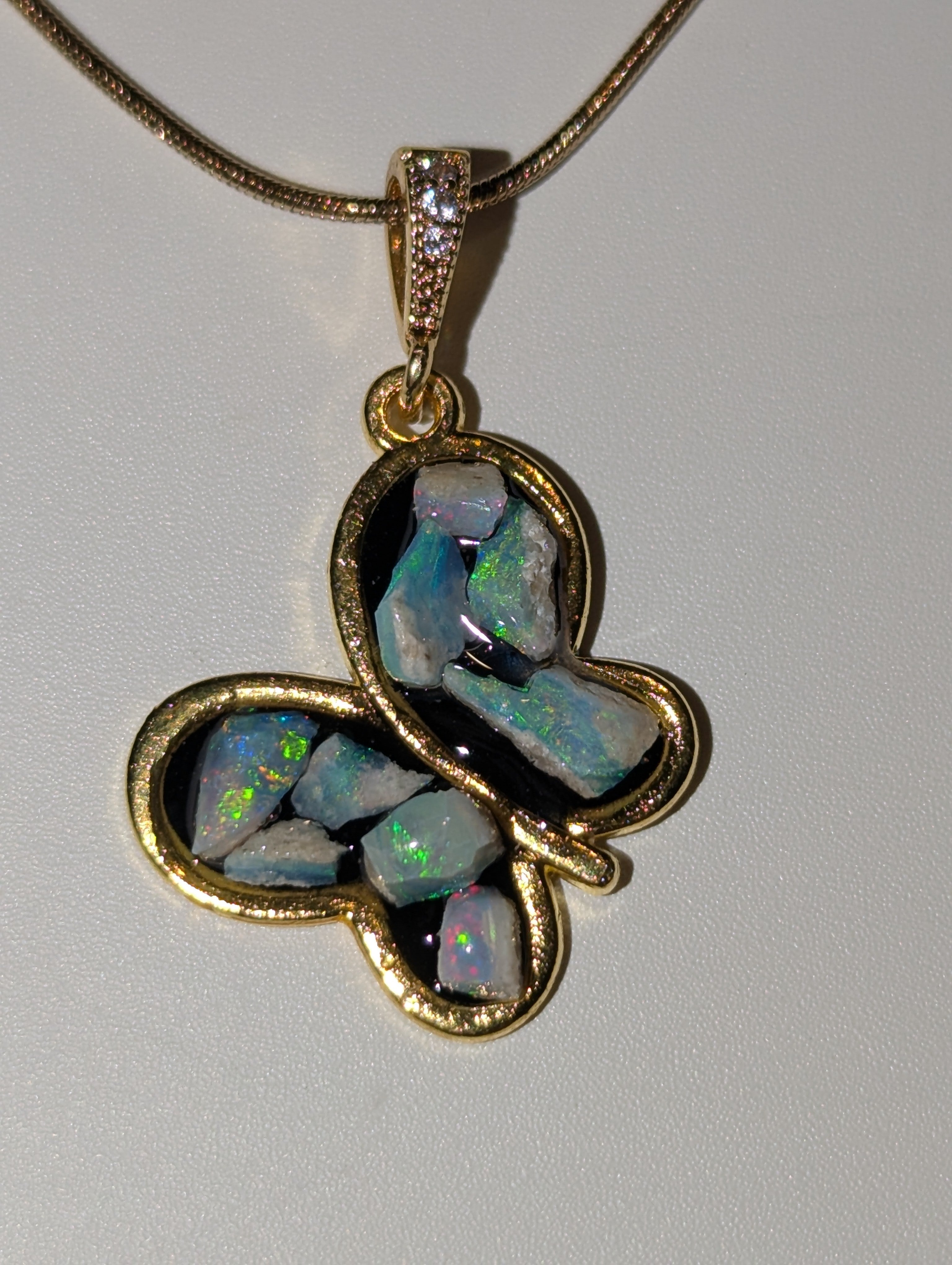 Australian opal handmade necklace