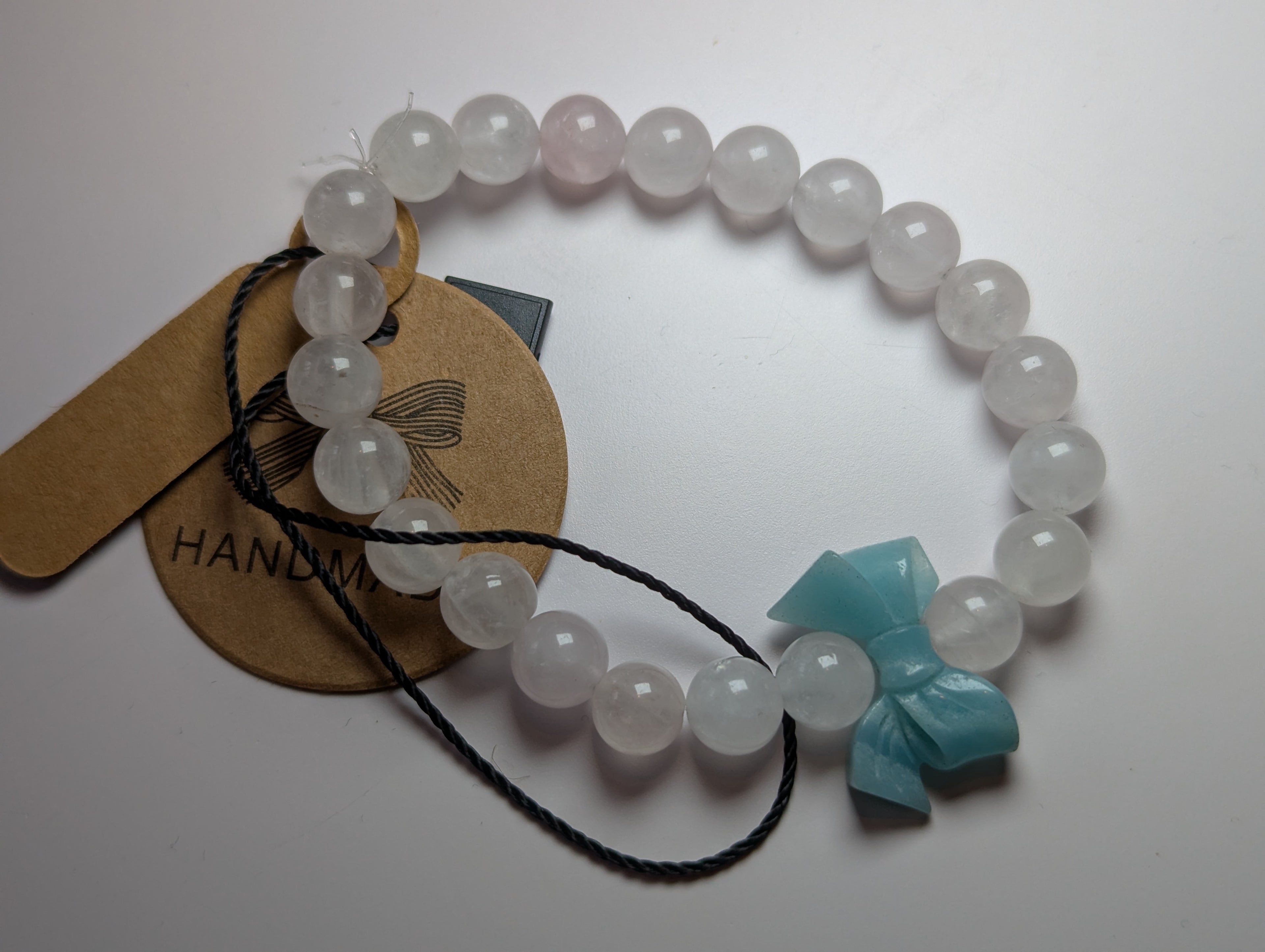 White agate with Amazonite bow