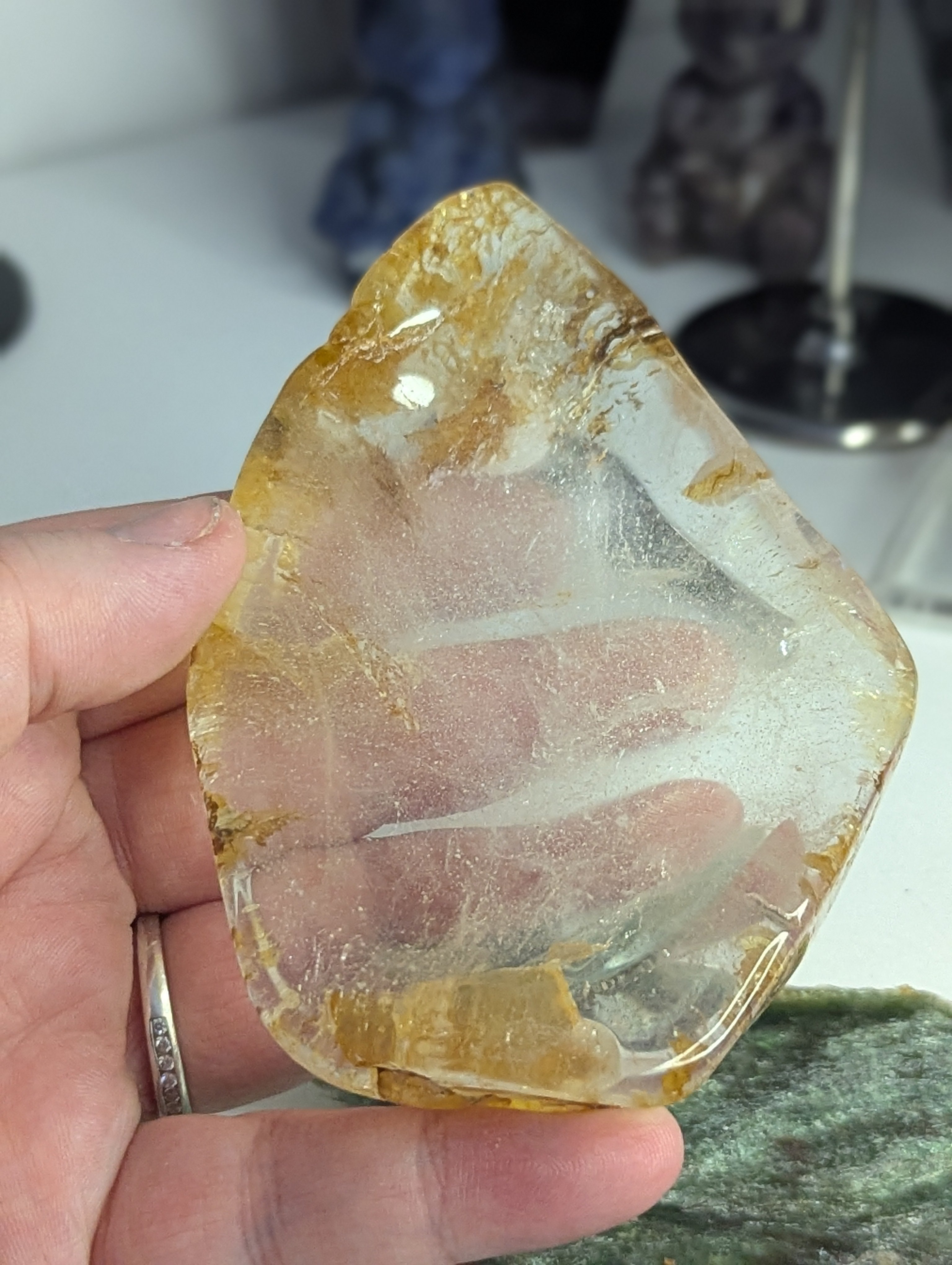 Golden healer crystal bowl