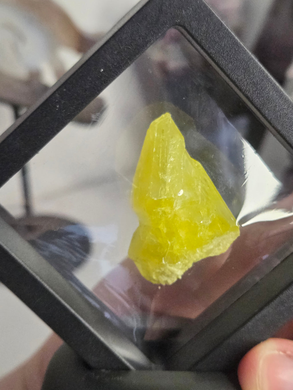 Sulphur specimen with Stand
