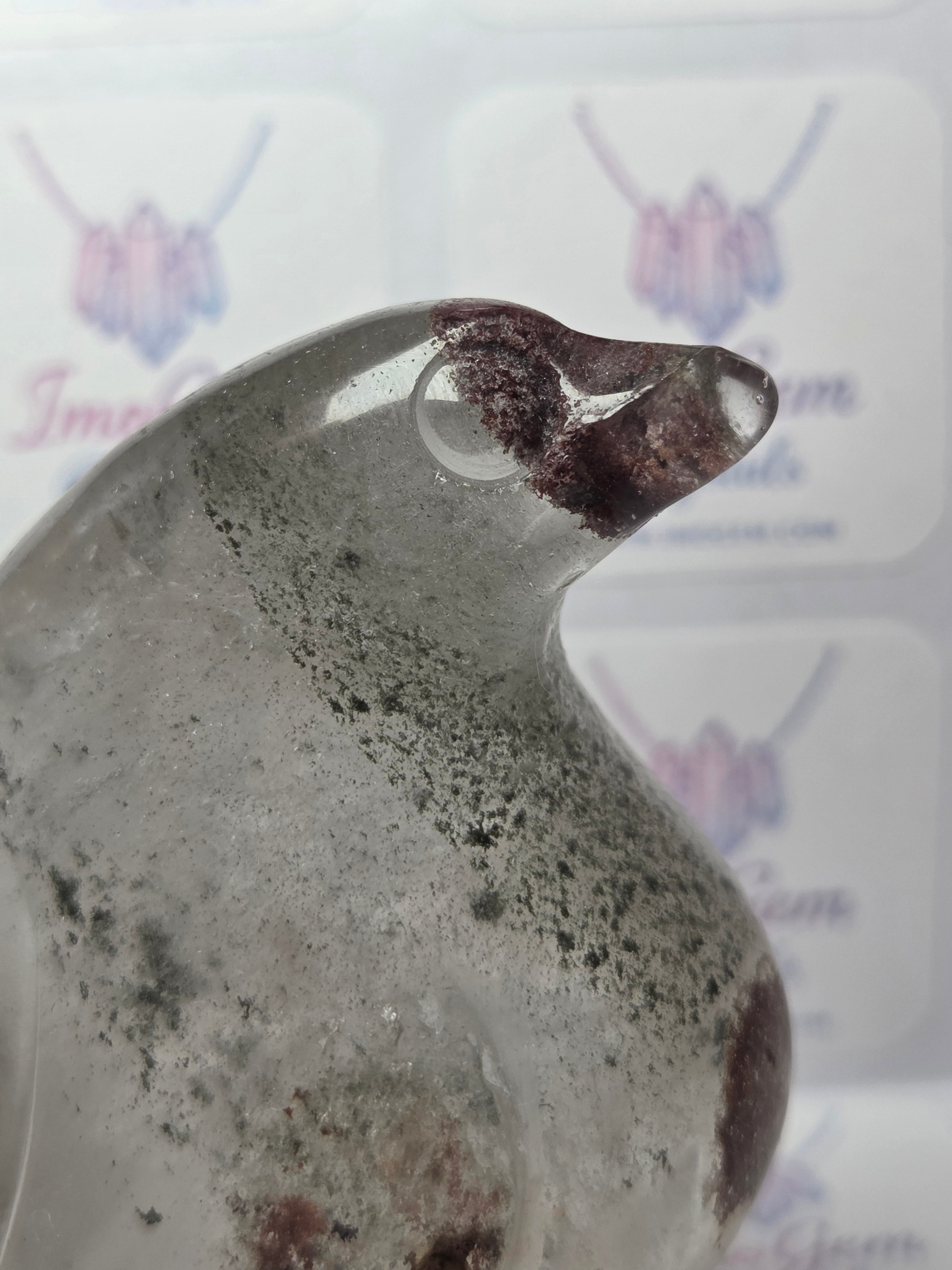 Hospital Garden quartz crystal fat penguin