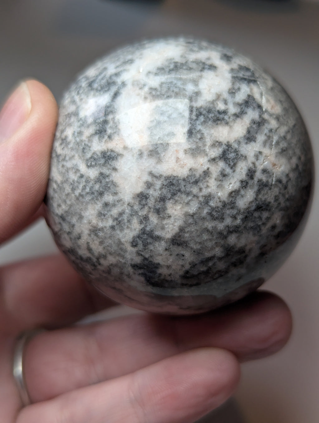 30% off at checkout  -Pink rhodonite crystal sphere