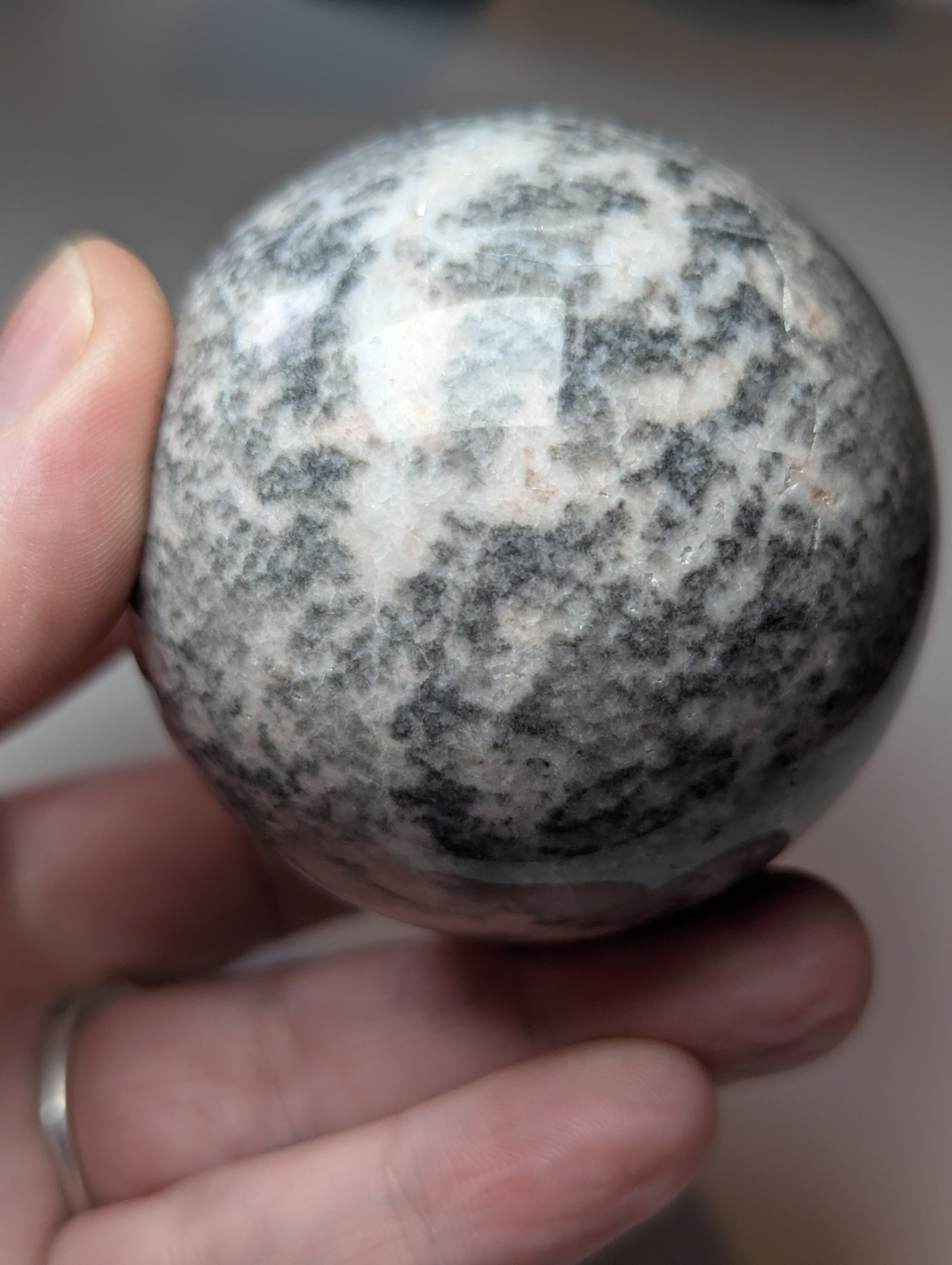 30% off at checkout  -Pink rhodonite crystal sphere